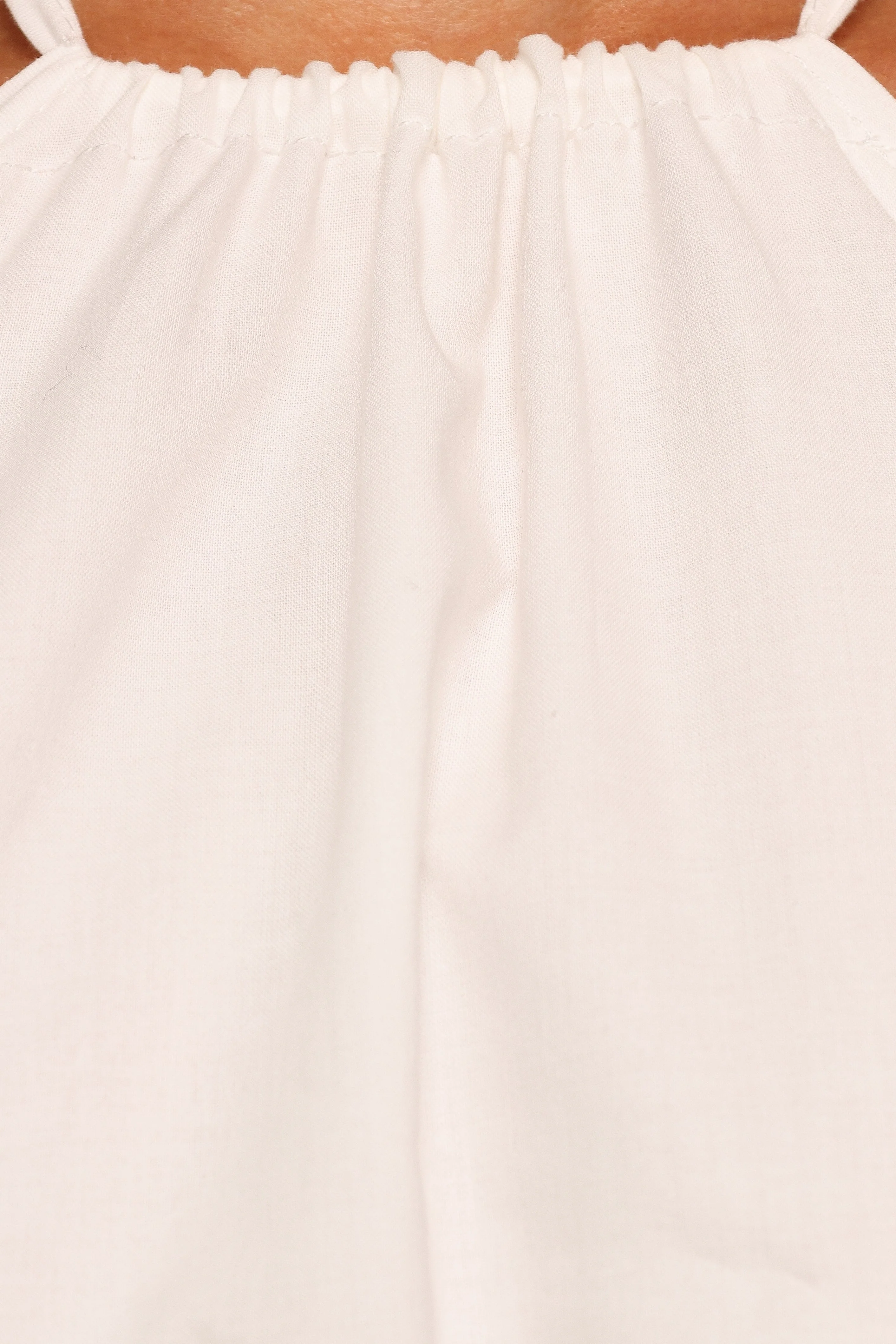Vanessa Halterneck Top - White