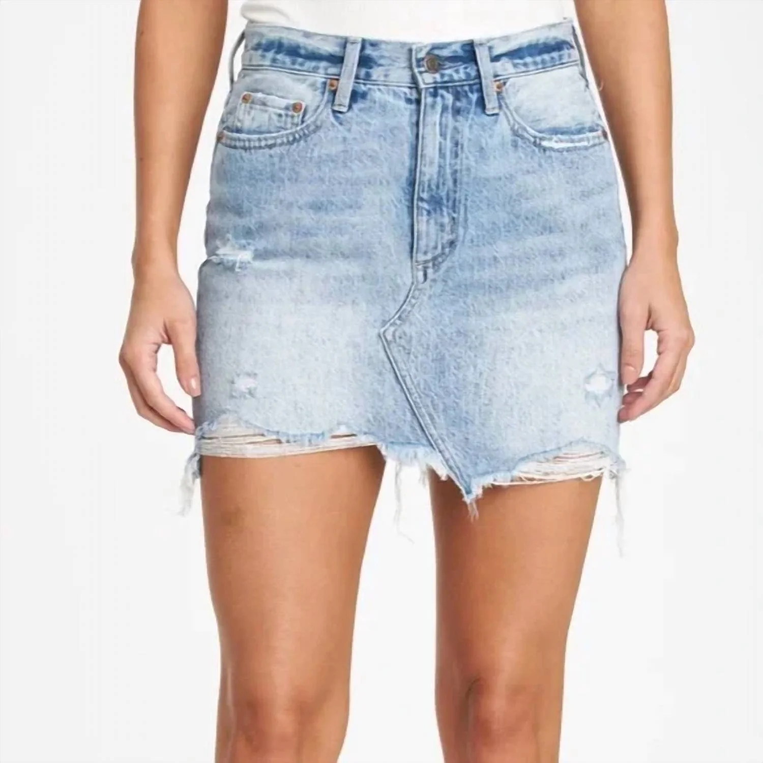 Rumi Denim Skirt In Dolores Park