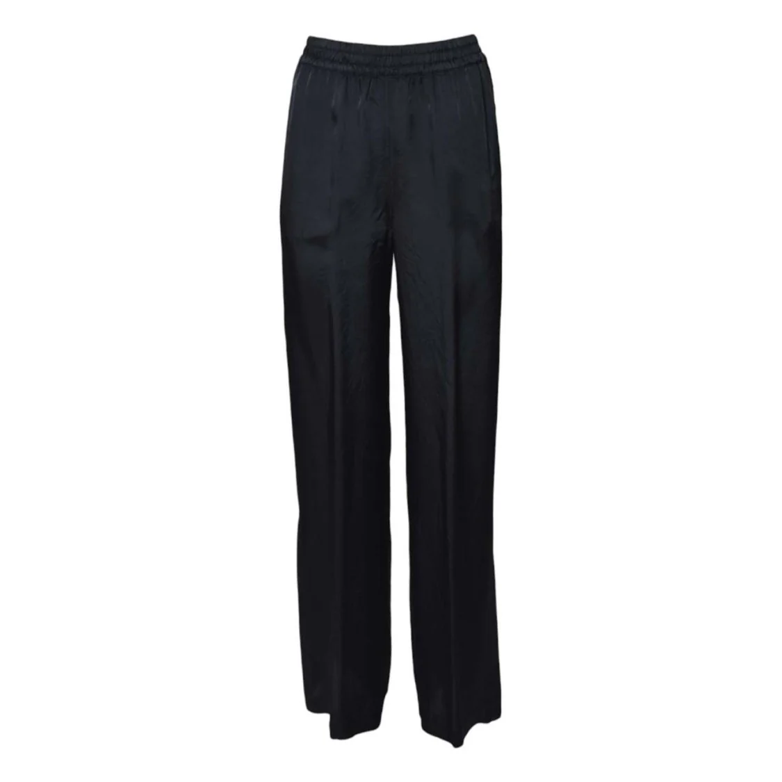 Blue Viscose Twill Trousers