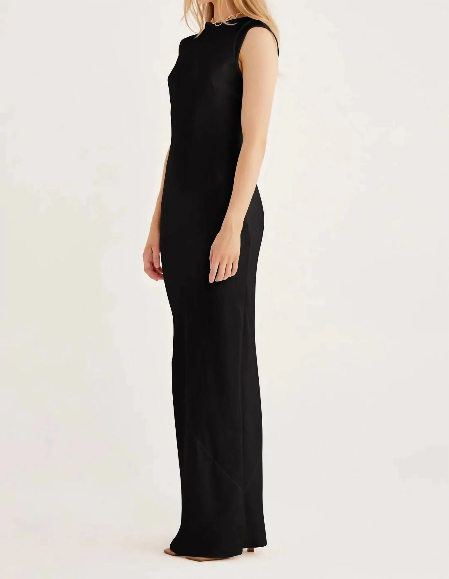 Kimberly Sheath Maxi Dress In Black