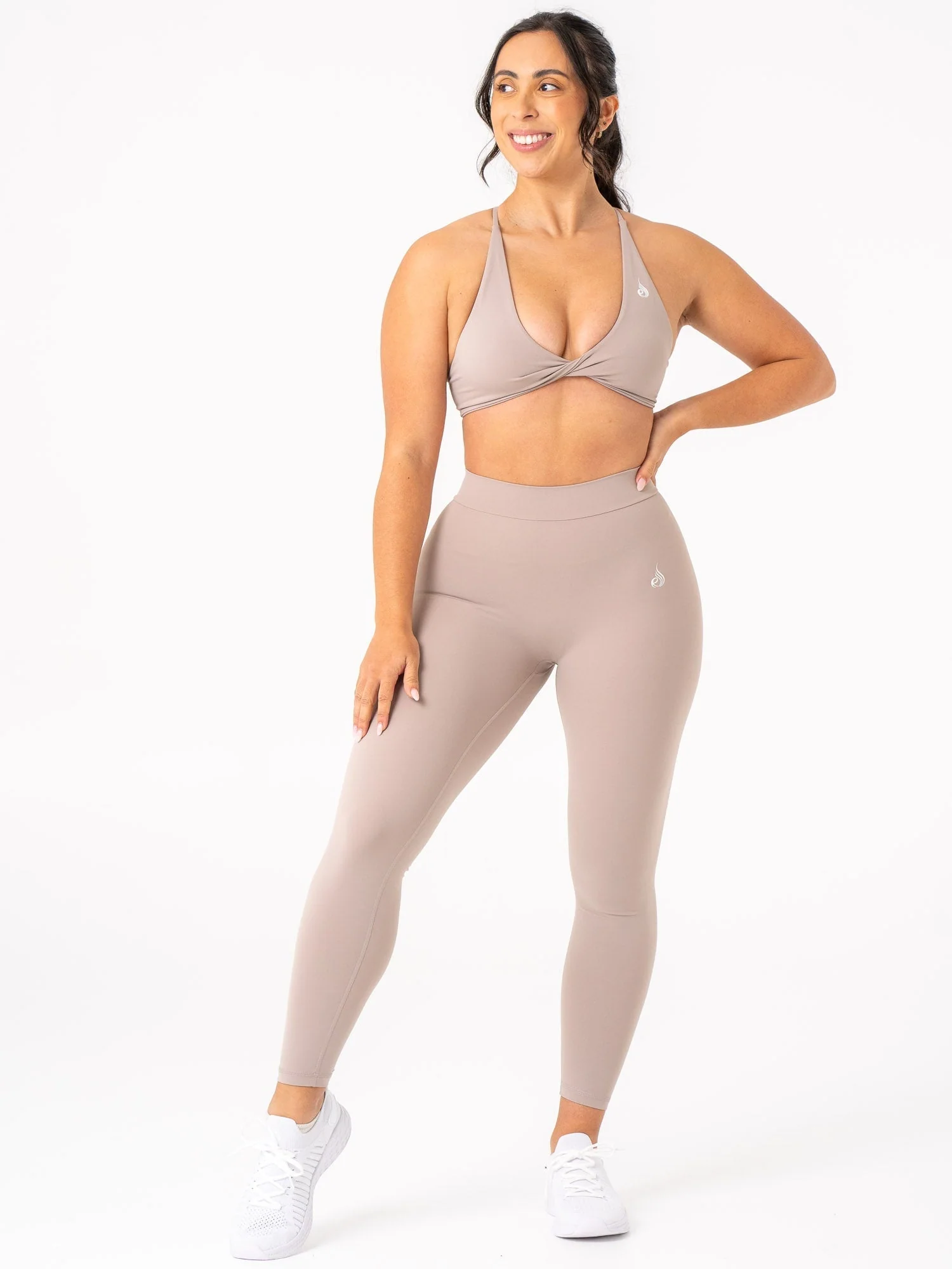 NKD V Scrunch Leggings - Taupe