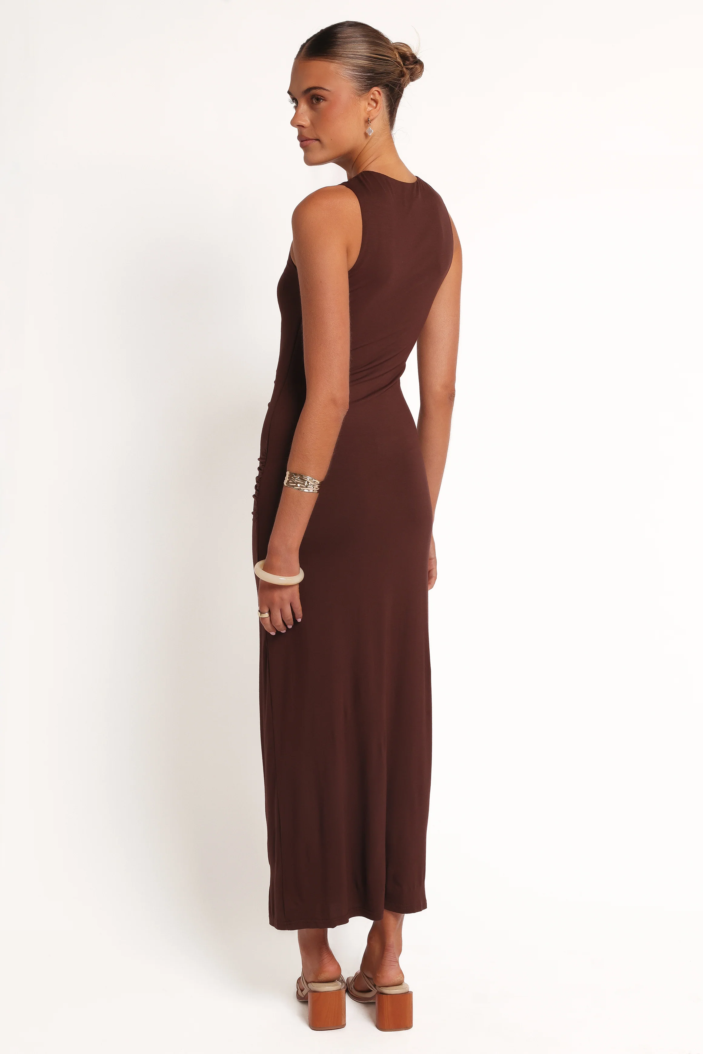 Brody Midi Dress - Chocolate