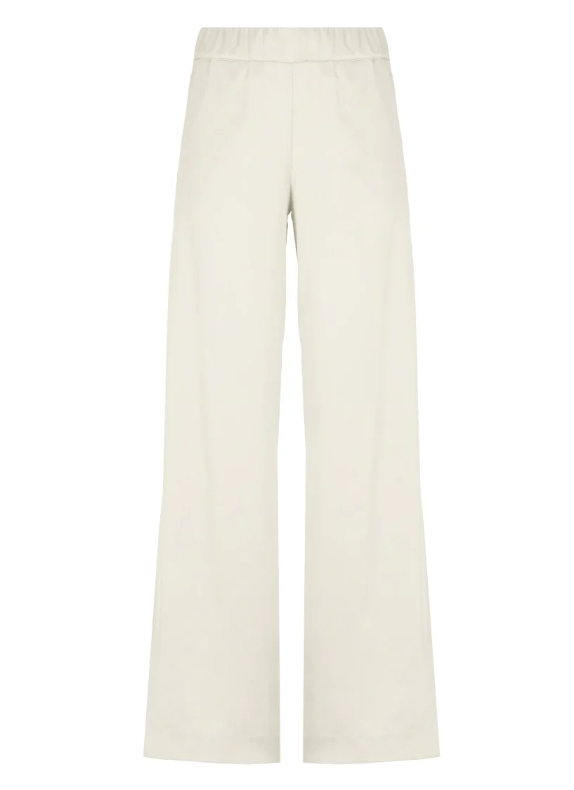 Beige Satin Pants