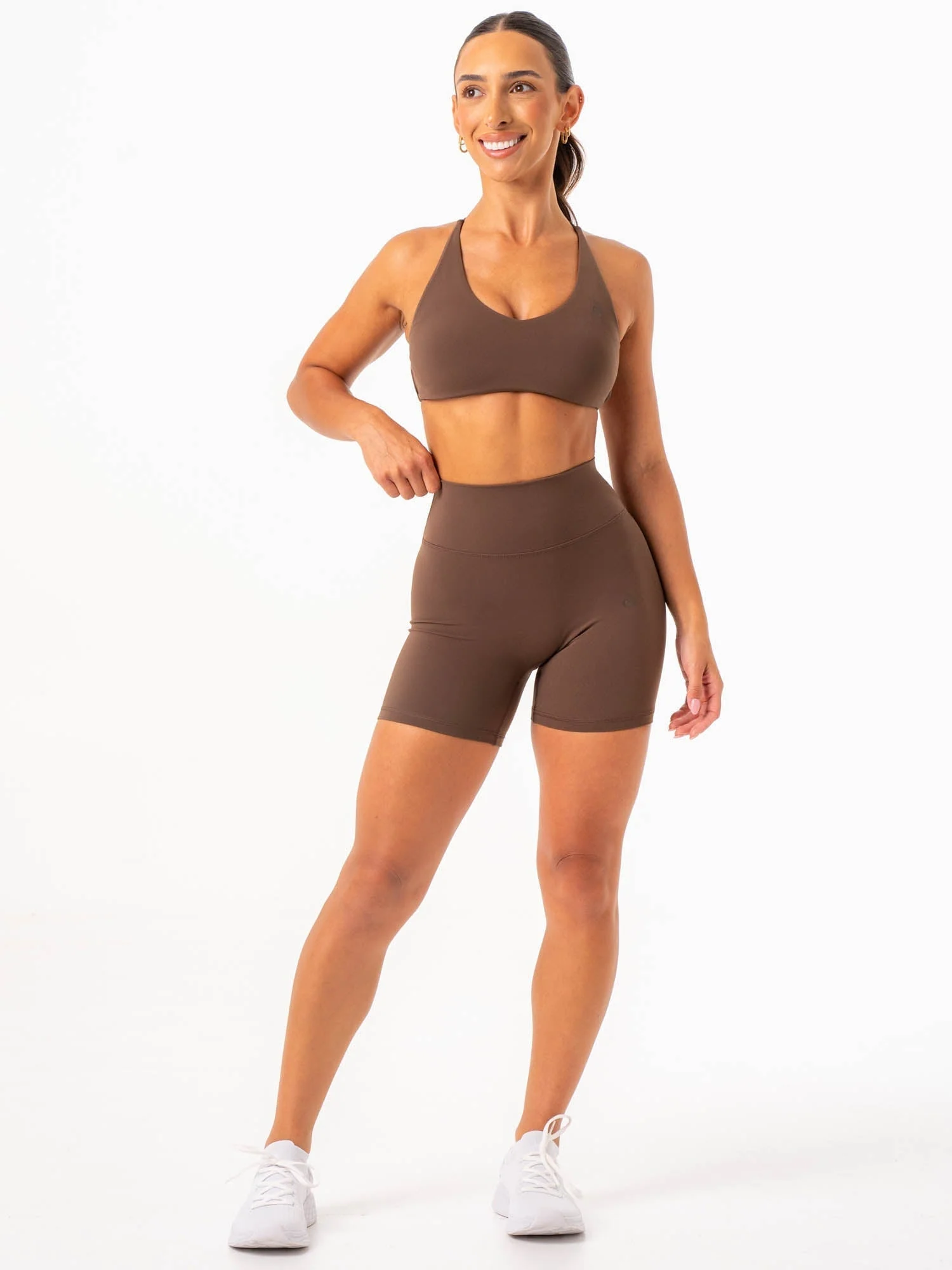 NKD Embody Sports Crop - Chocolate