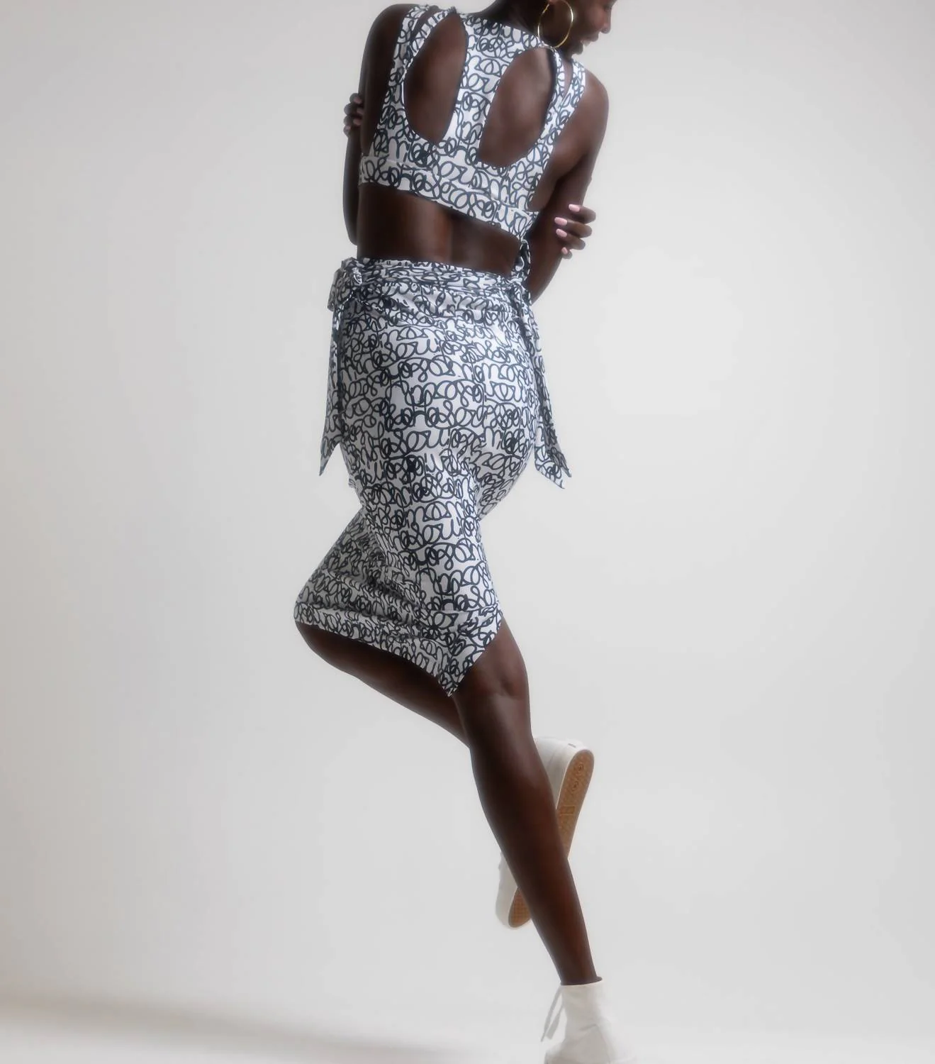 Scribbler Set In White/black