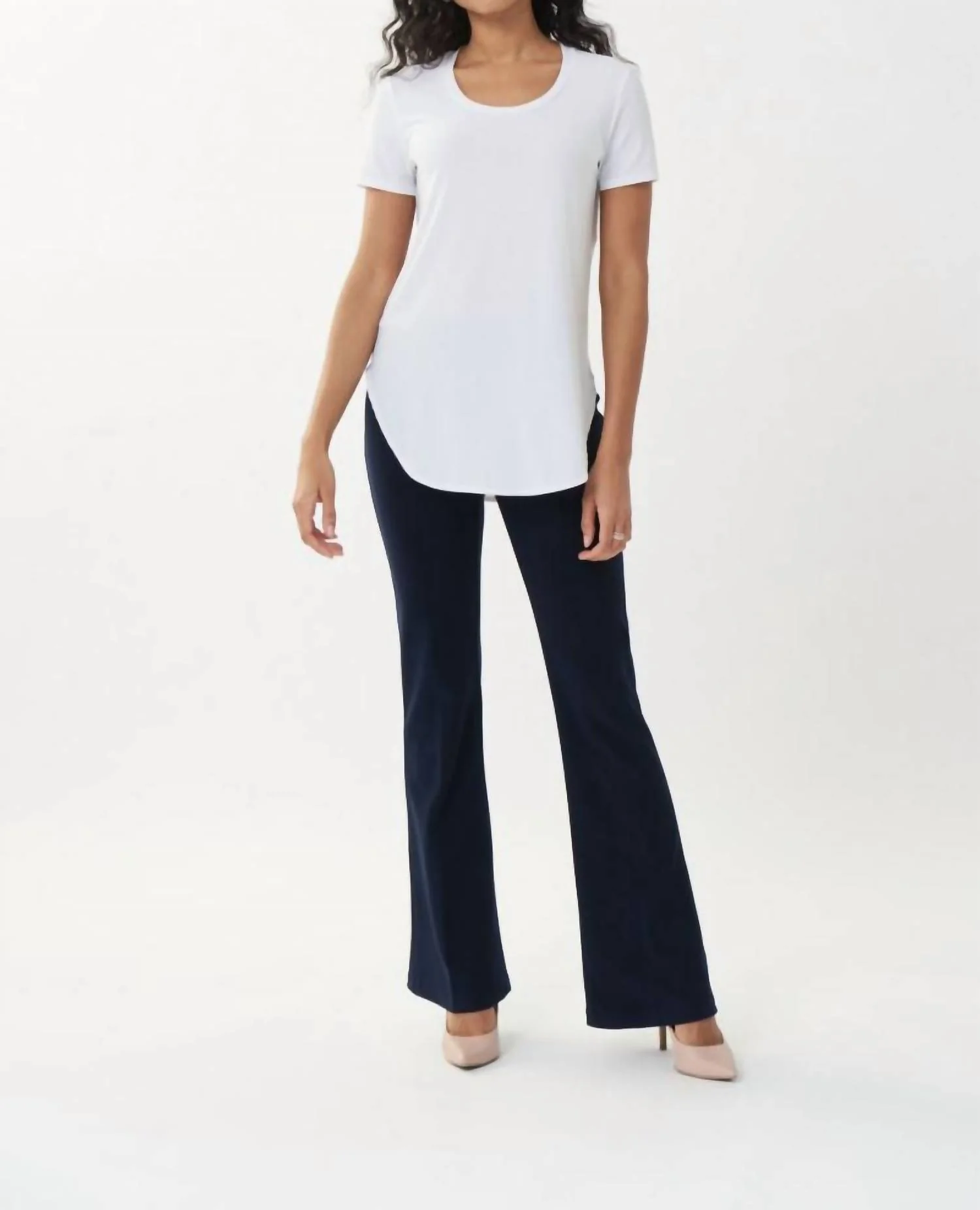 Classic Flared Pant In Midnight Blue