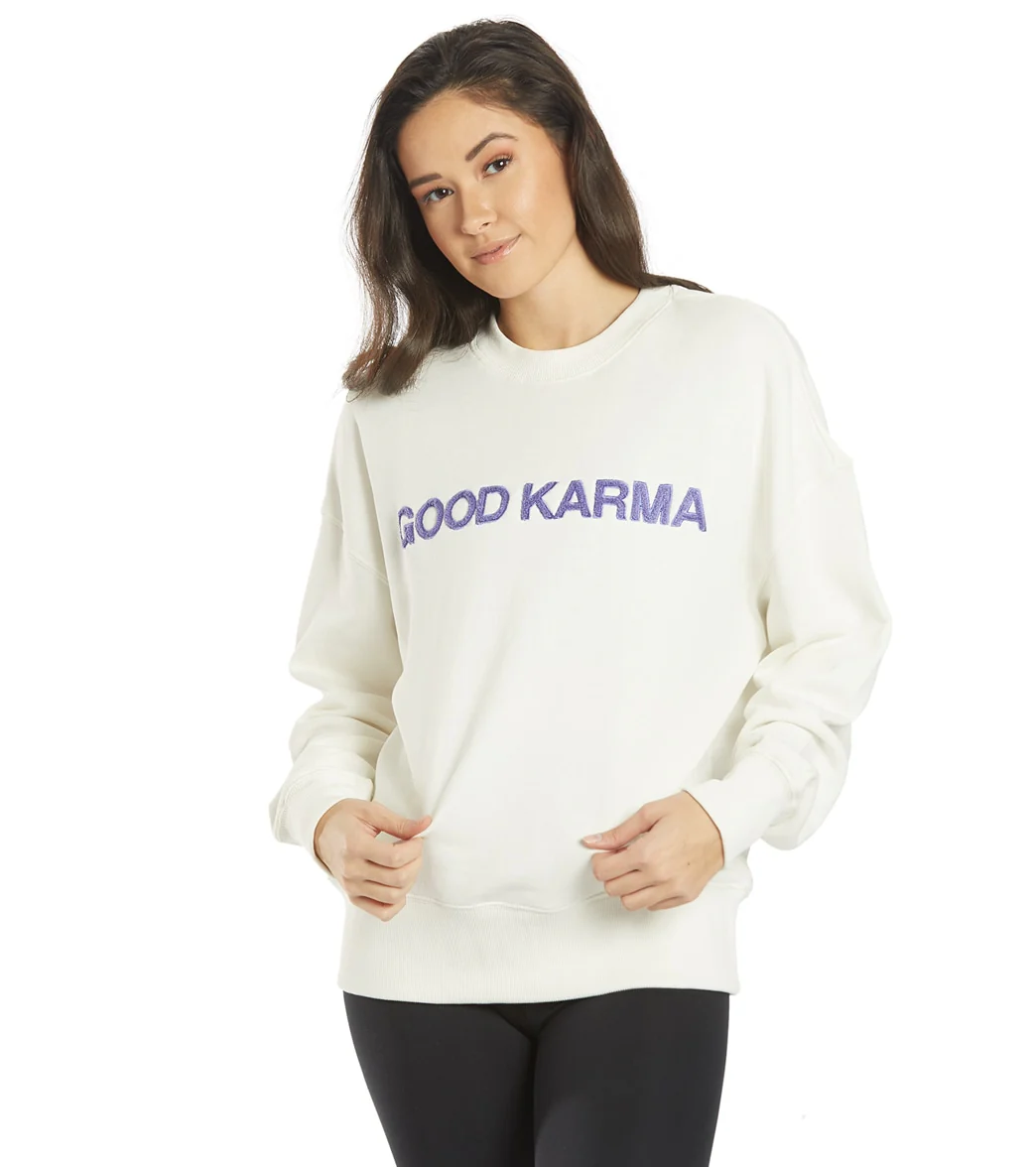 Spiritual Gangster Good Karma Relaxed Crewneck Pullover