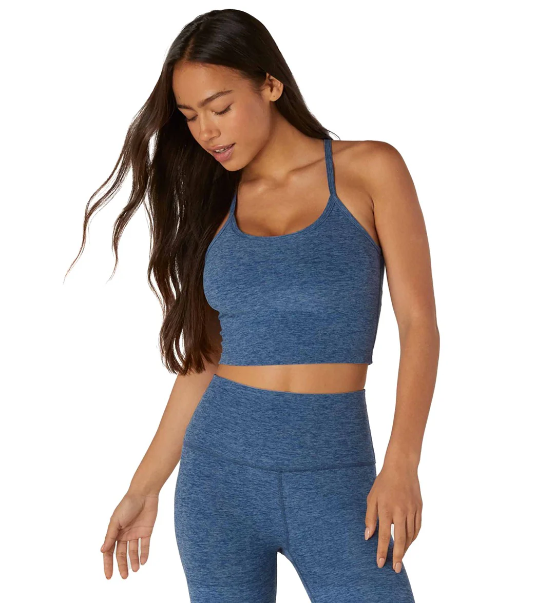 Beyond Yoga Spacedye Slim Racerback Cropped Tank Serene/Hazy Blue