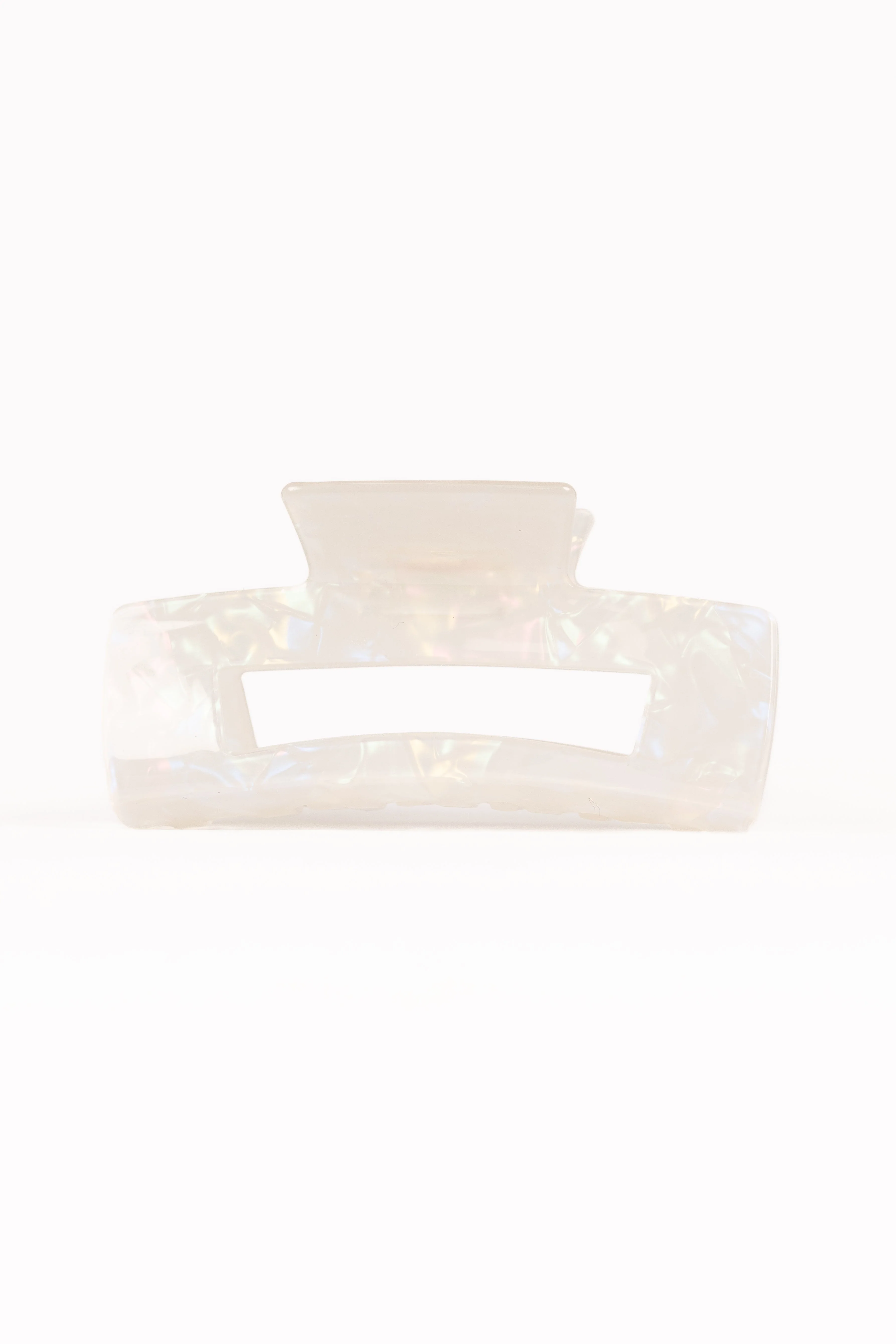 Jennifer Hair Clip - White/Silver