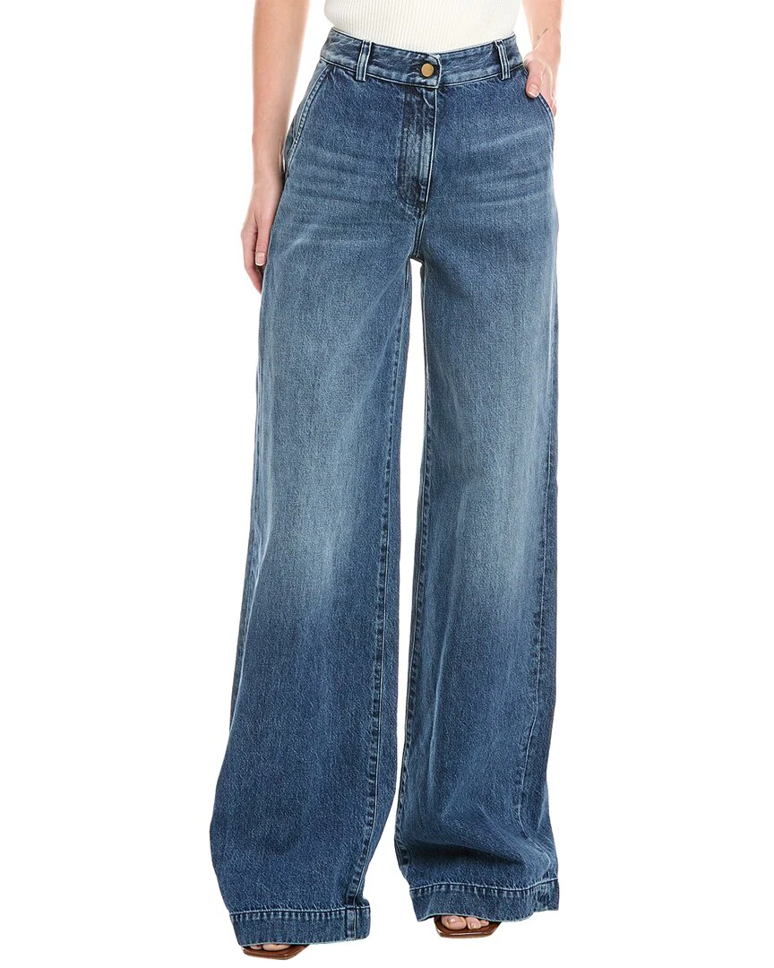 Michael Kors Collection Wide Leg Denim Trouser
