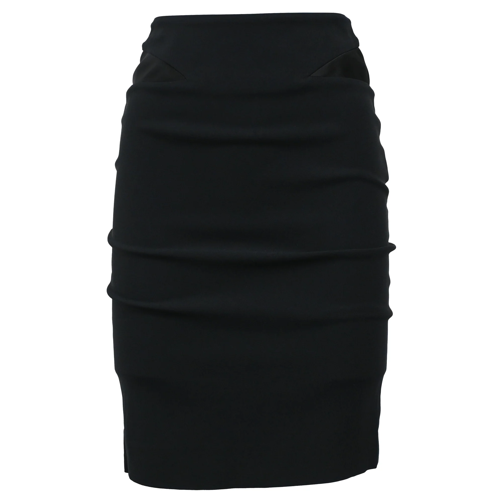 Viktor & Rolf Mini Fitted Skirt in Black Viscose