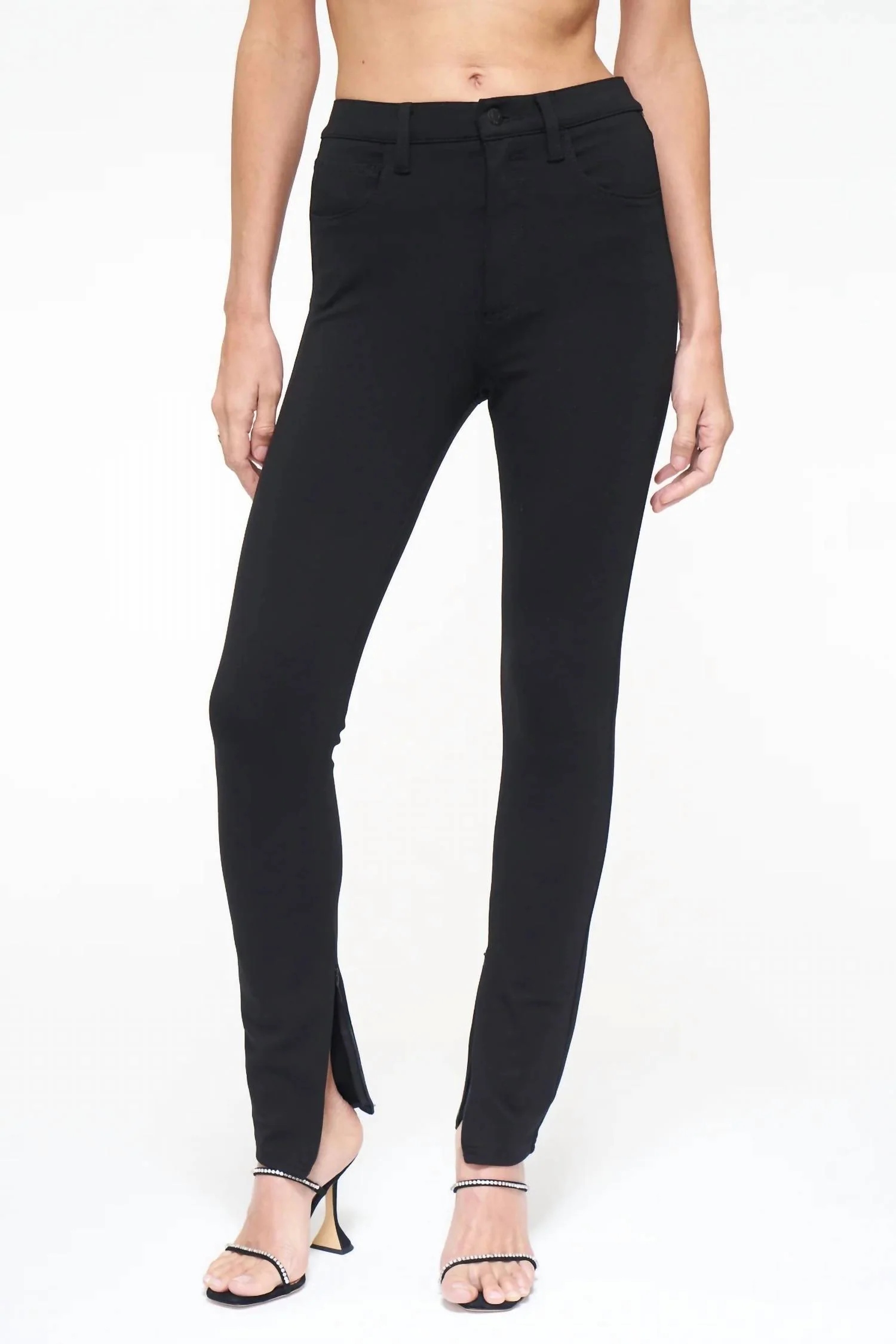 Kendall High Rise Skinny Pants In Black
