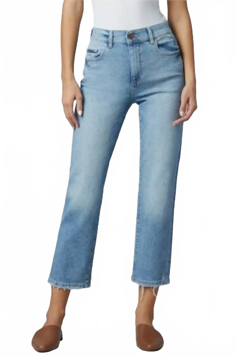 Patti Straight Leg Jean In Reef