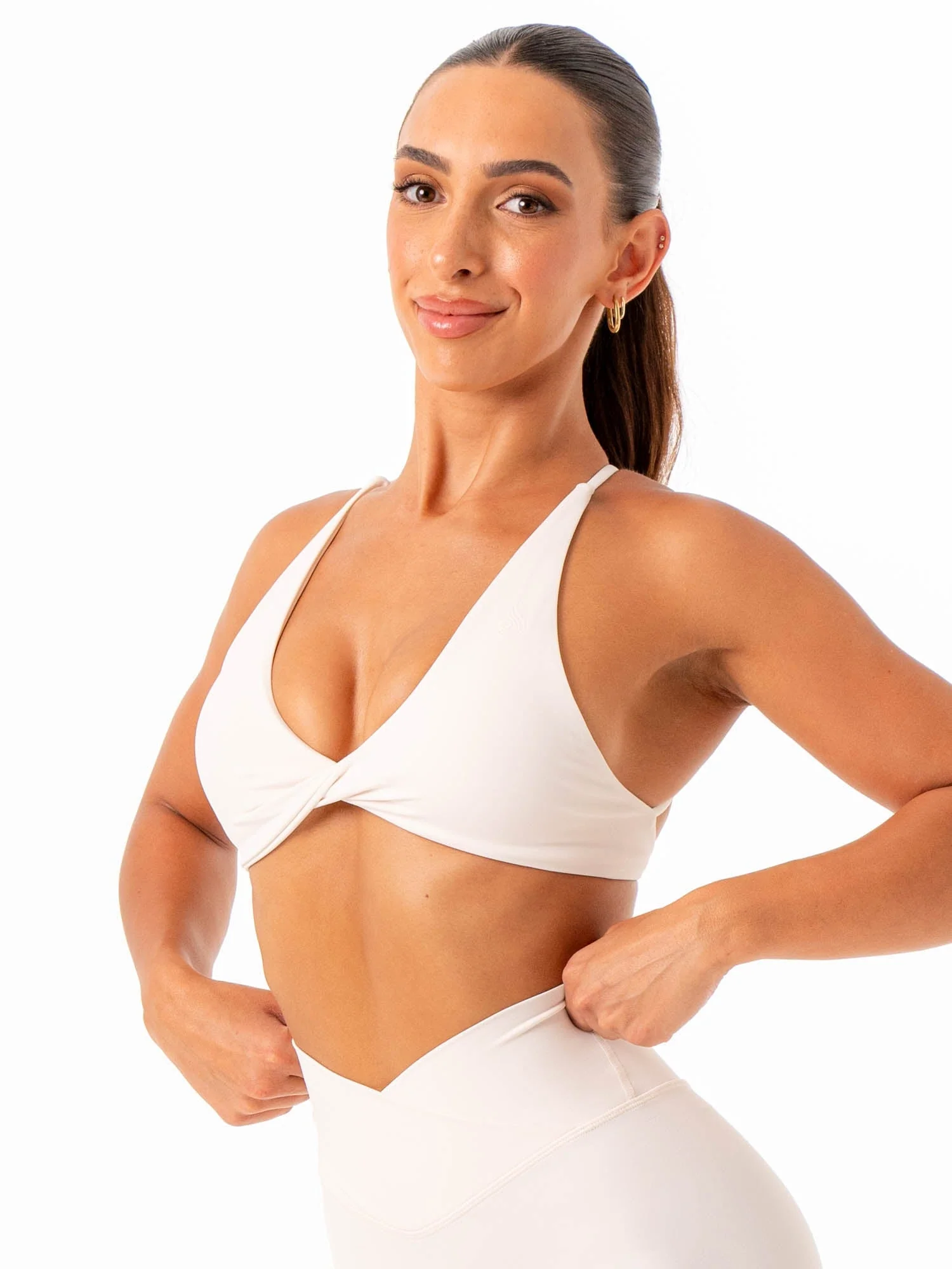 NKD Twist Sports Bra - Off White