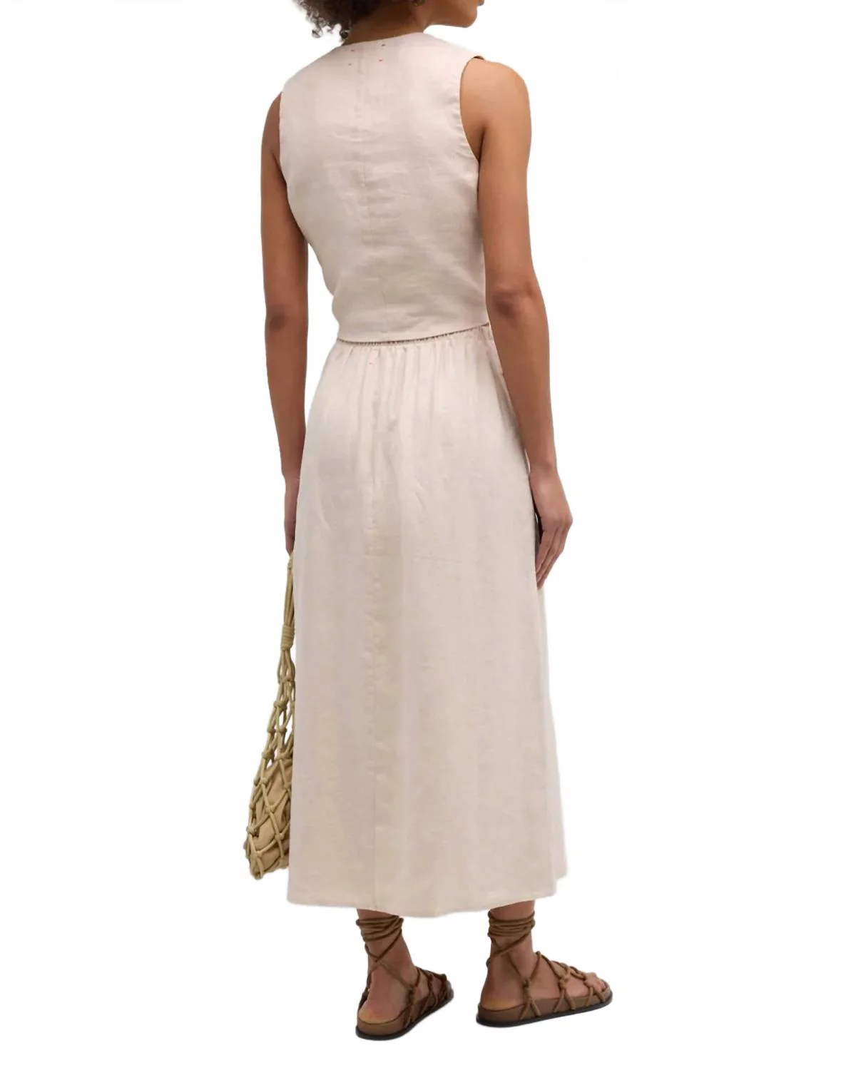 Loretta Midi Skirt In Sugarcane