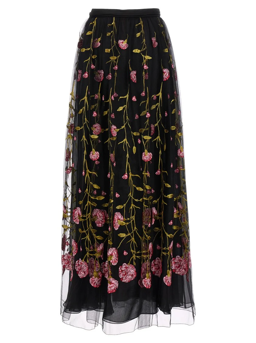 Floral Embroidery Skirt