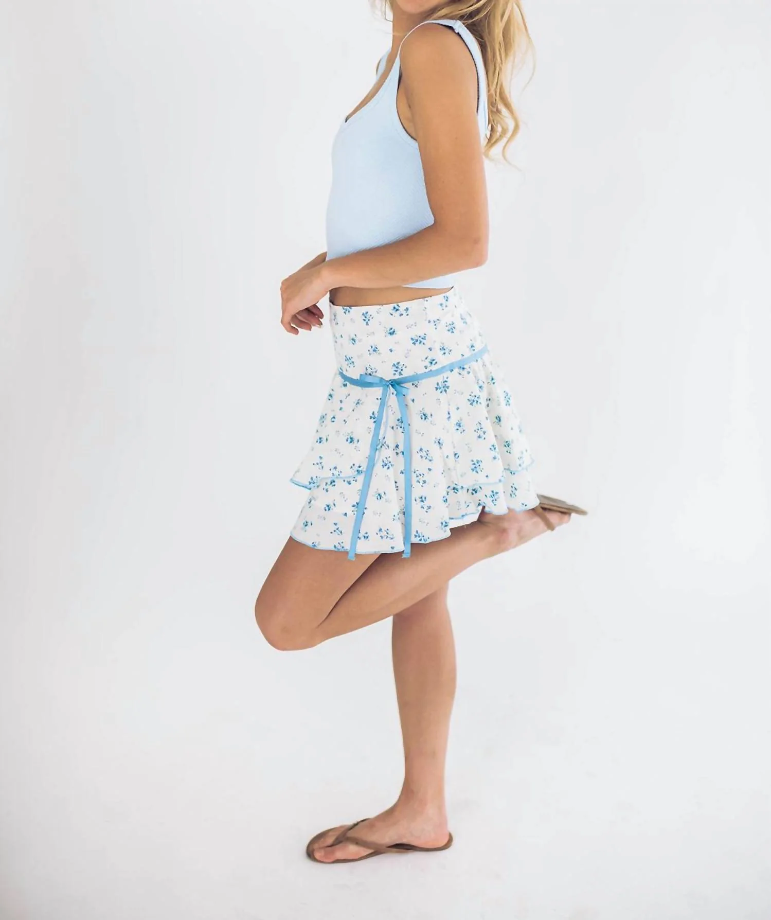 Desi Mini Skirt In White