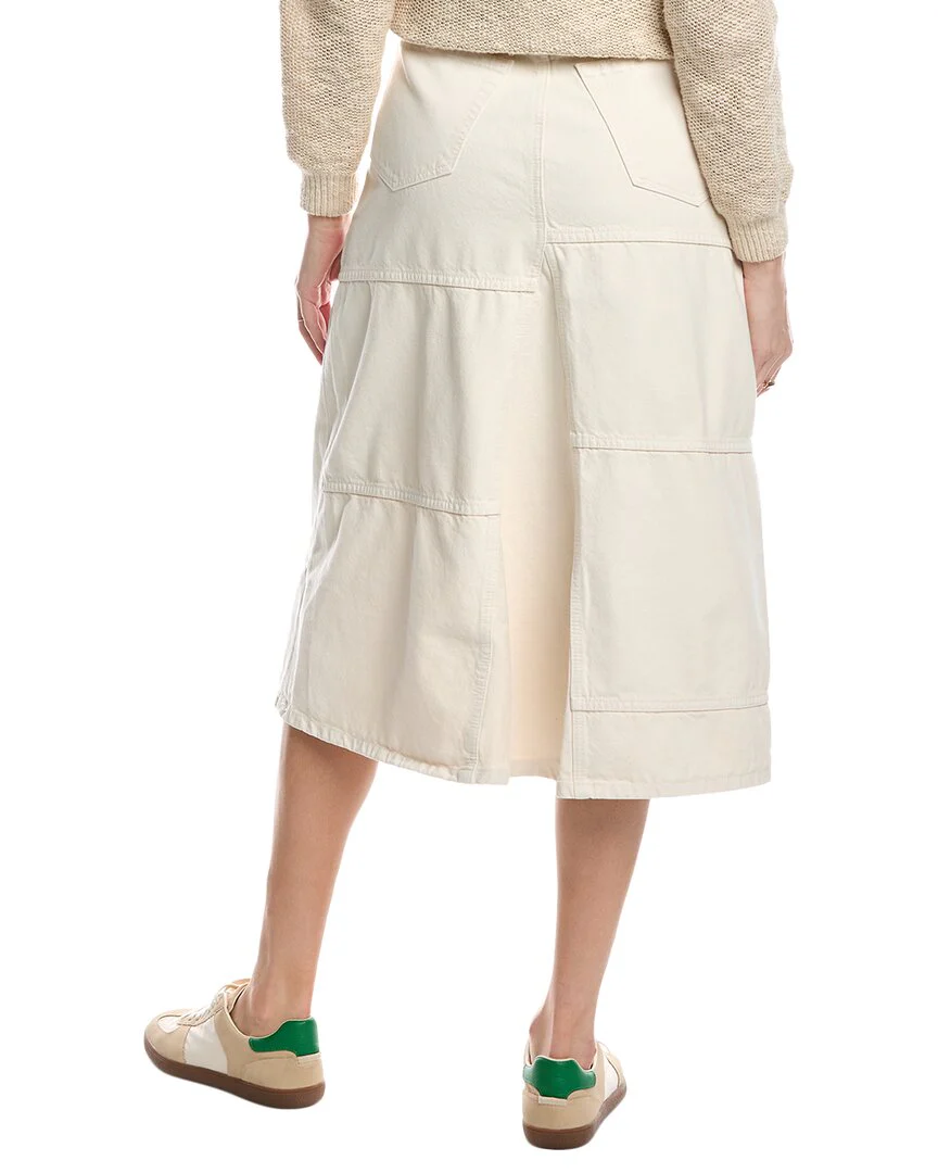 RE/DONE Mid-Rise Seamed Skirt