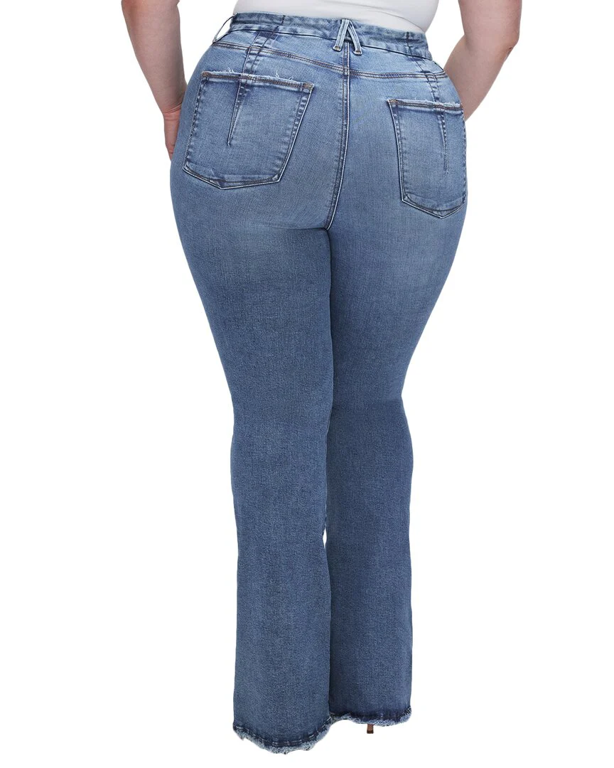 GOOD AMERICAN Good Legs Flare Indigo Jean
