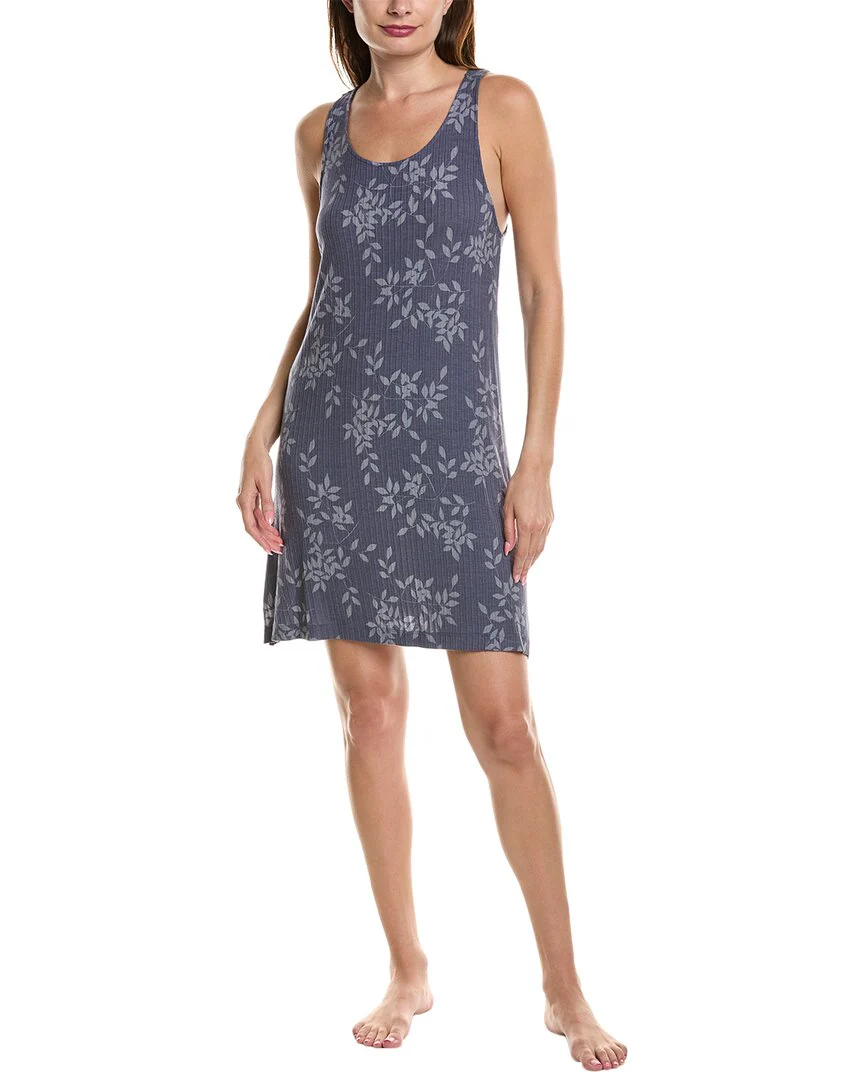 NATORI EDIT Aria Printed Rib Chemise