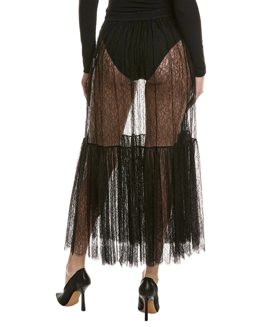 Michael Kors Collection Silk-Blend Lace Skirt