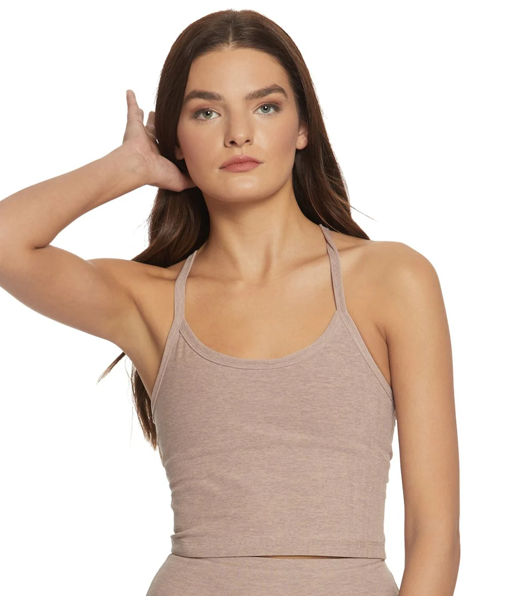 Beyond Yoga Spacedye Slim Racerback Cropped Tank Wild Wisteria/Brazen Blush