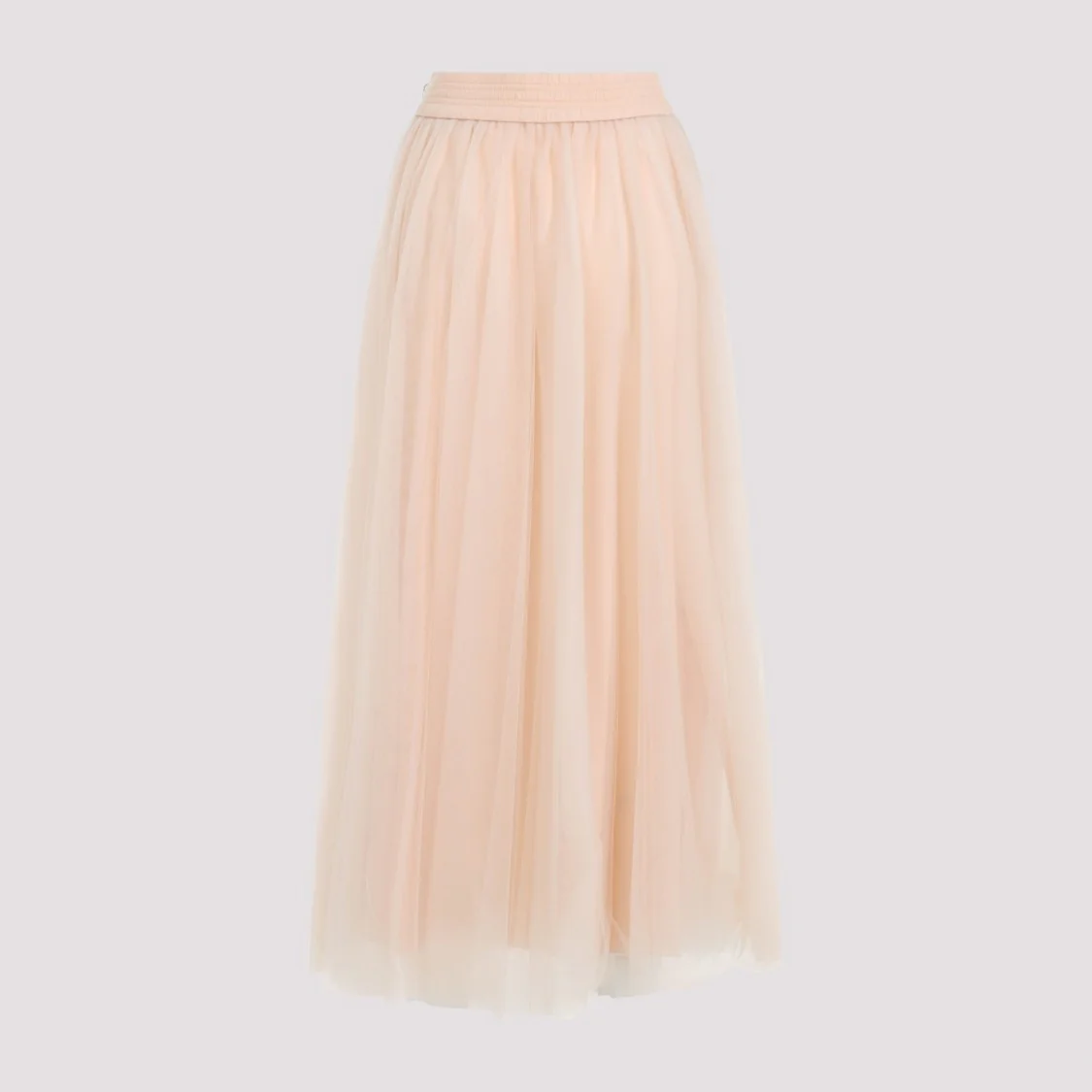 Pink Tulle Midi Skirt
