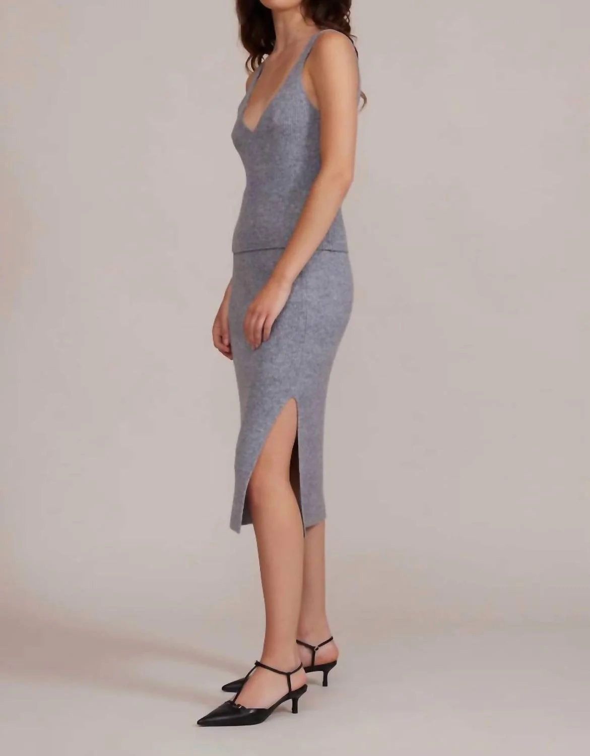 Women's Neo Knit Skirt In Grey