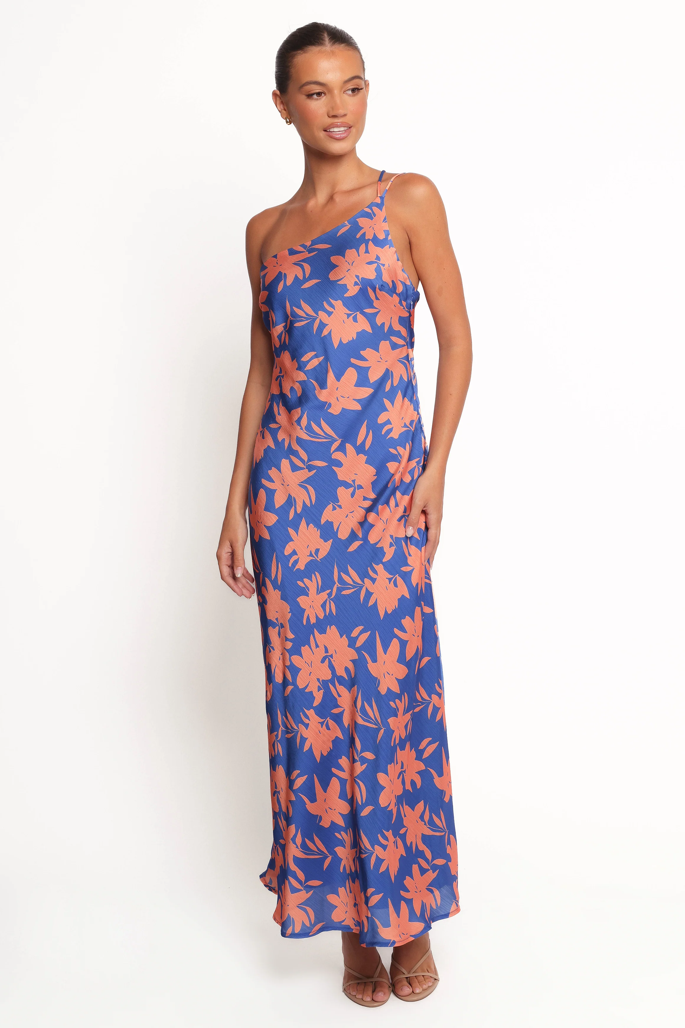 Bottie Maxi Dress - Blue/Orange Floral