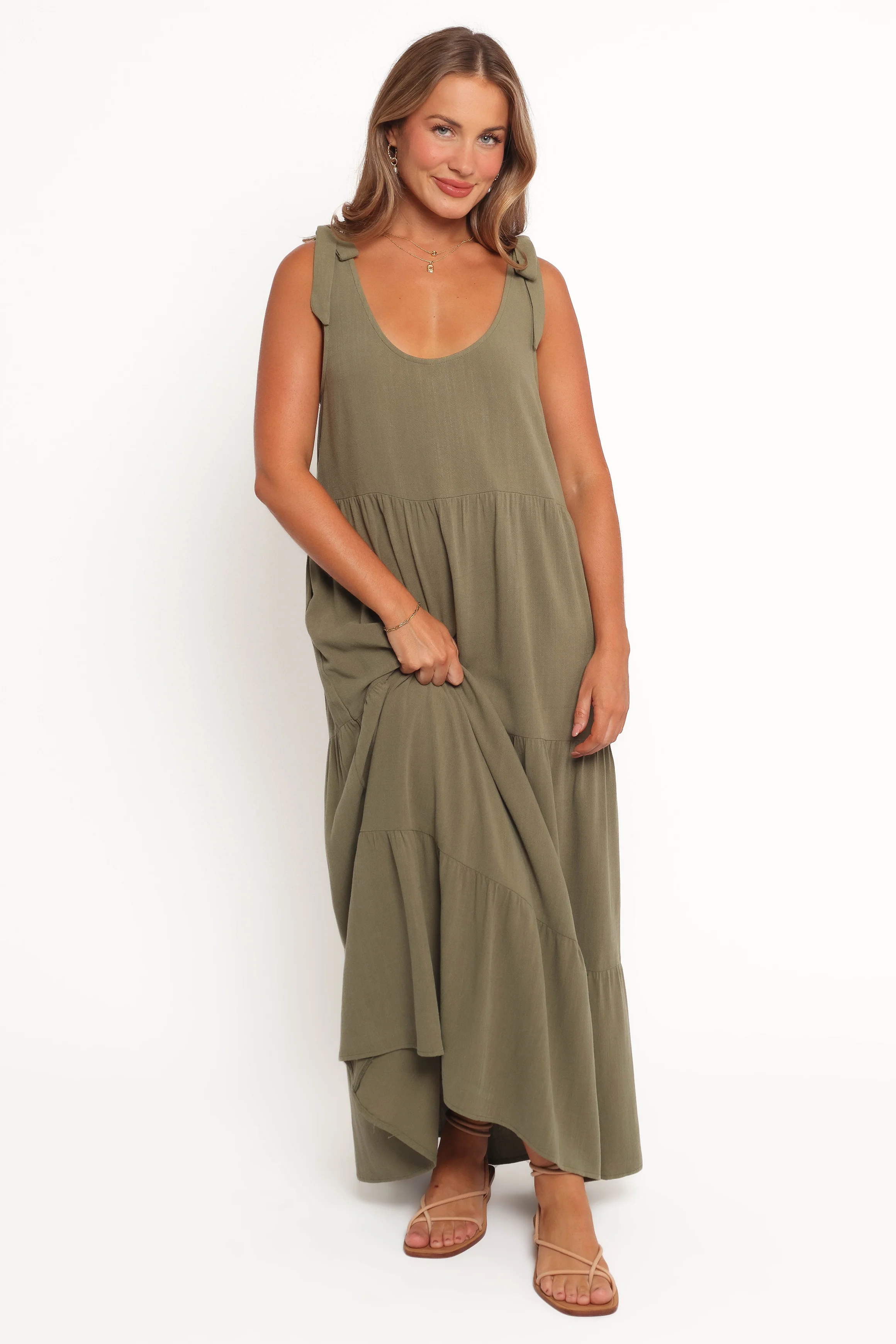Marcy Midi Dress - Olive
