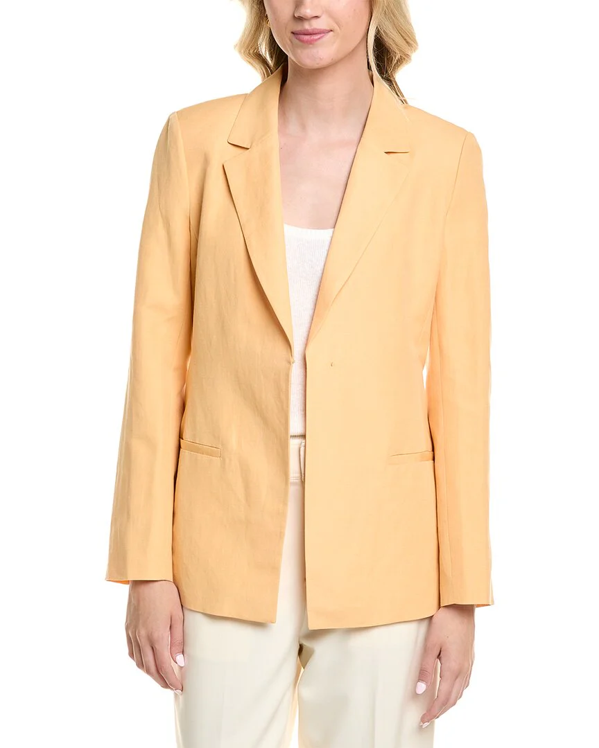 Lafayette 148 New York Silk & Linen-Blend Blazer