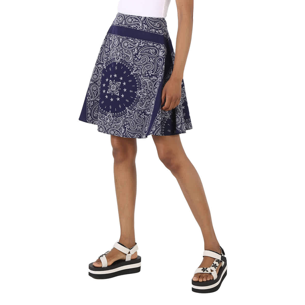 Etudes Paisley Knee Length Skirt