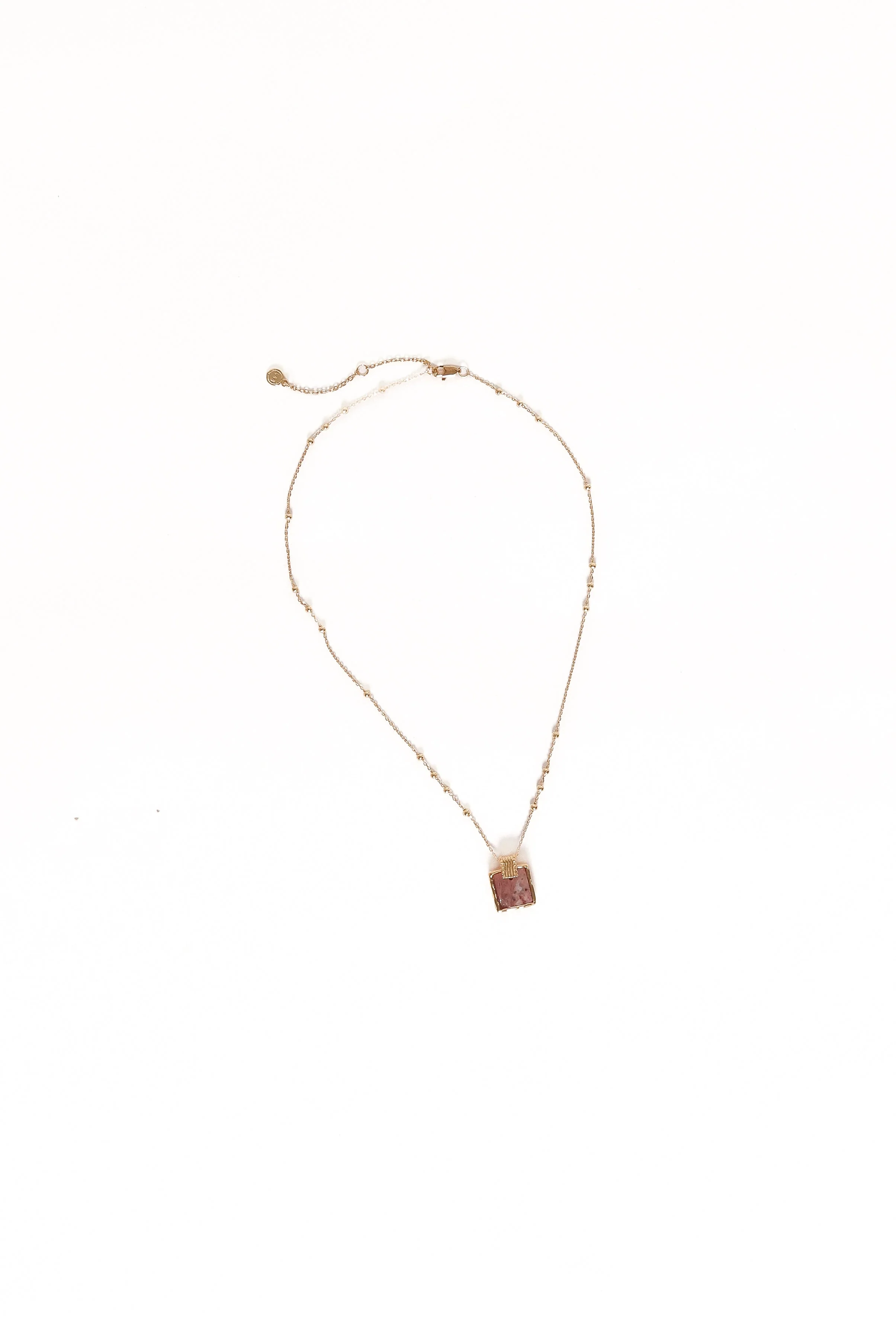 Rosie Necklace - Gold/Pink