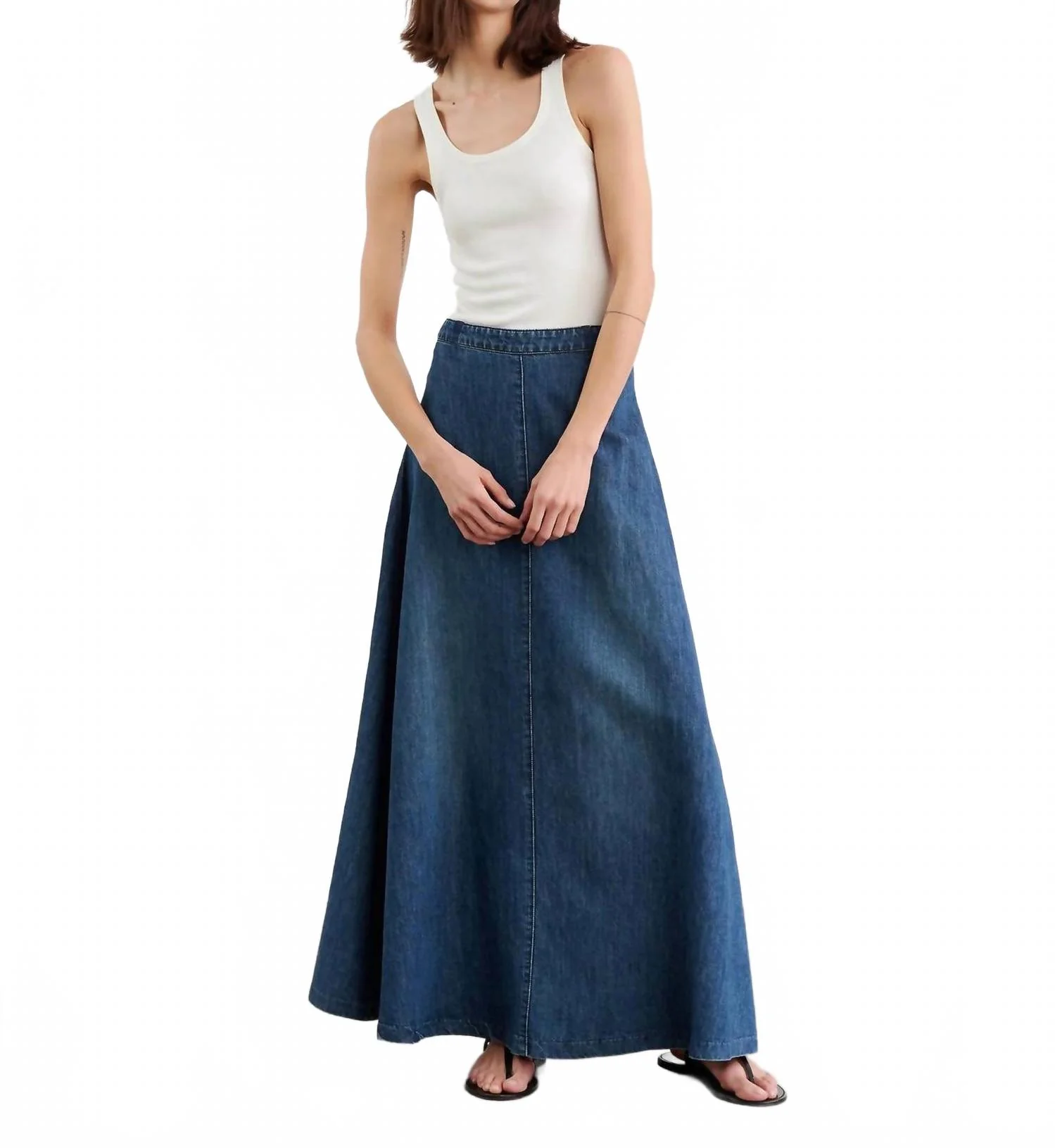 Astrid Denim Skirt In Classic Wash