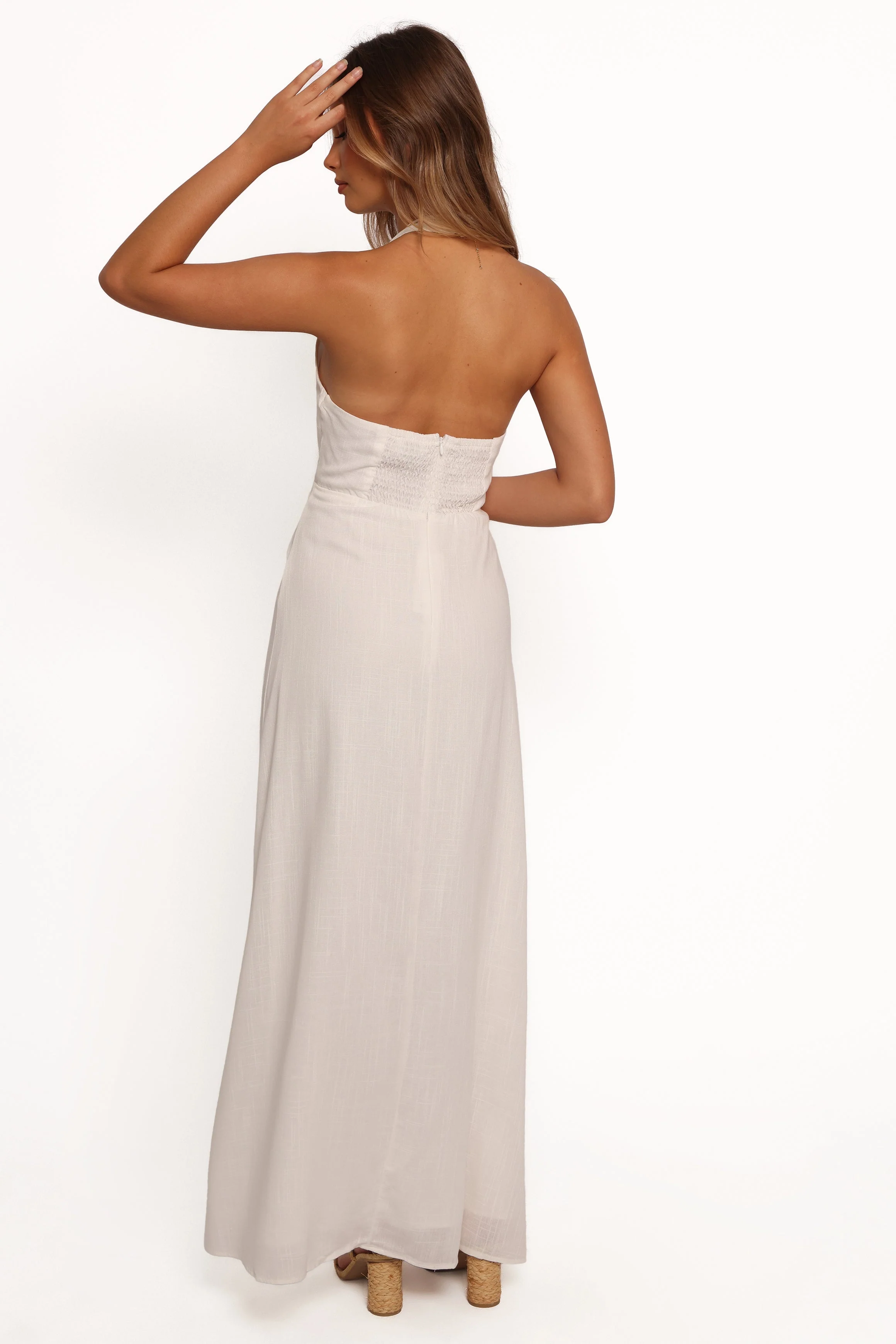 Michelle Halterneck Dress - White