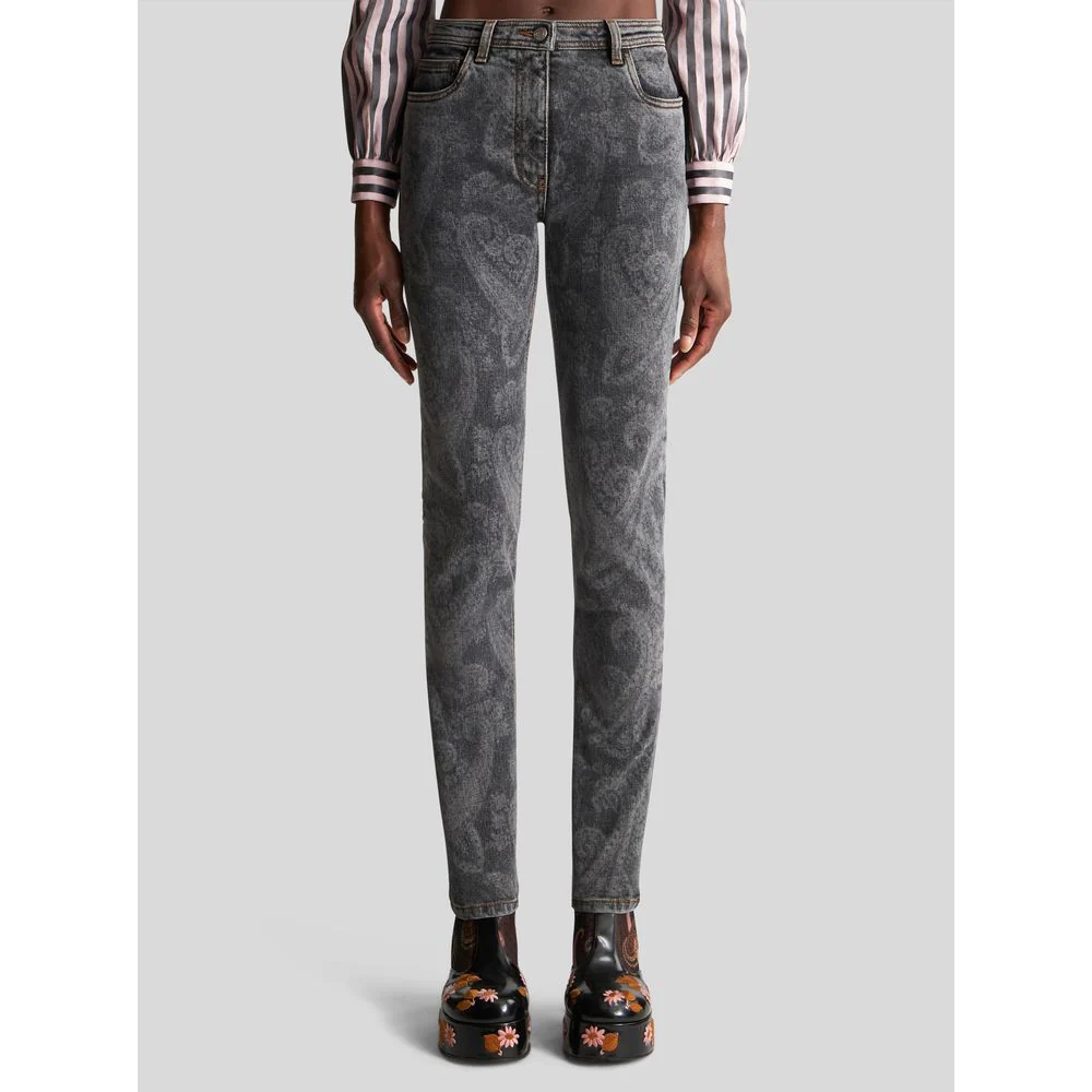 SKINNY JEANS WITH PAISLEY
