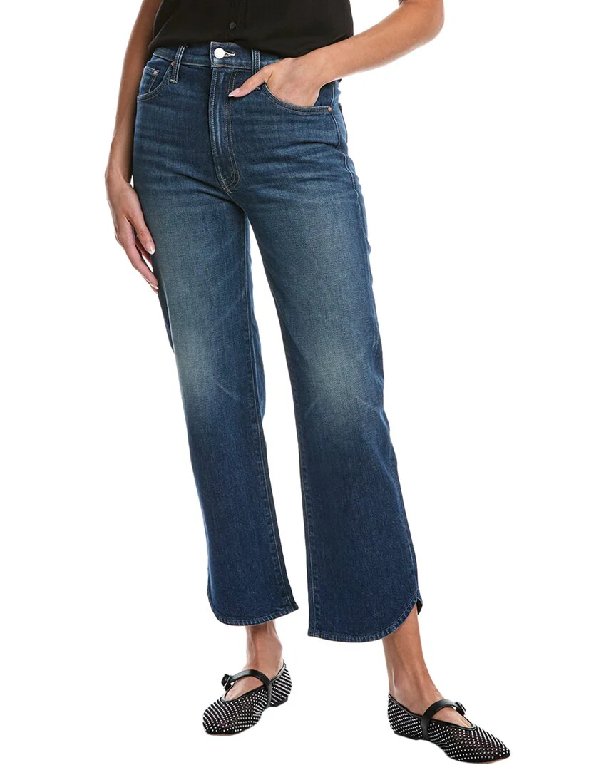 MOTHER Rambler Zip Matinee Ankle Let's Wine About It Crop Jean