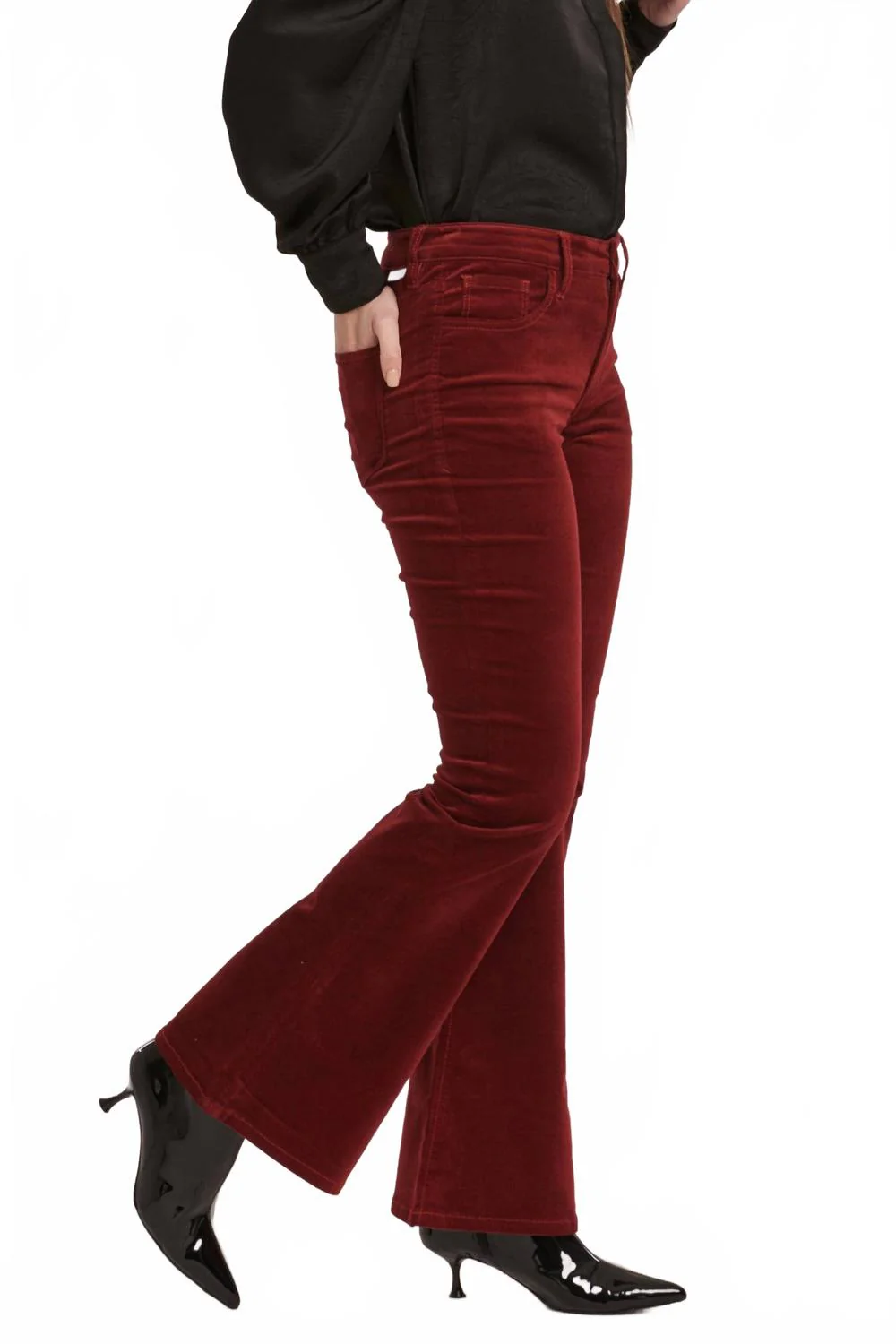 Rosa Pants In Burgundy