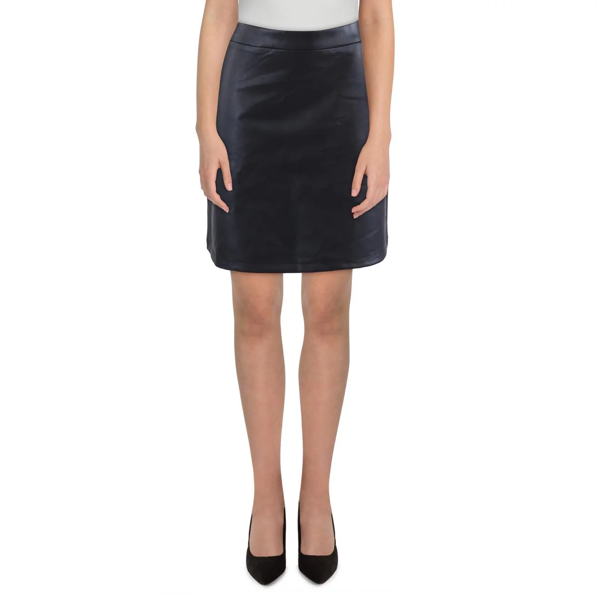 Womens Solid Mini Skirt