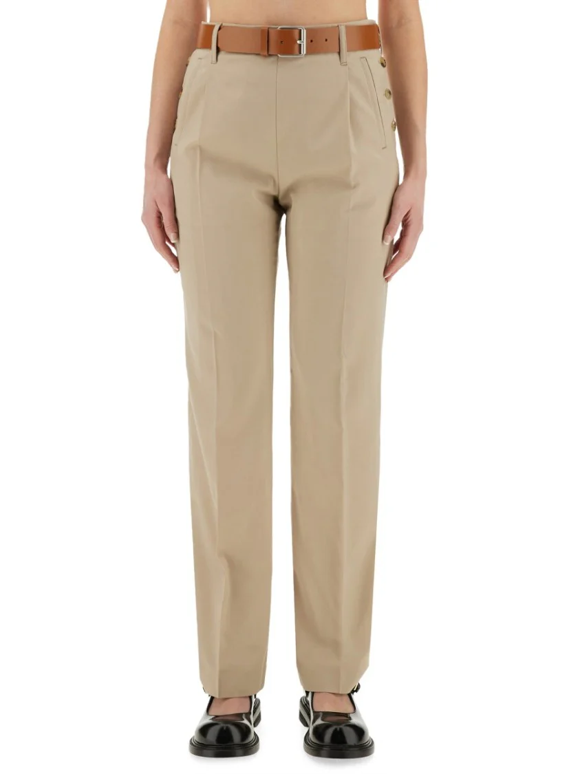 Tailored Virgin Wool Straight-Fit Pants