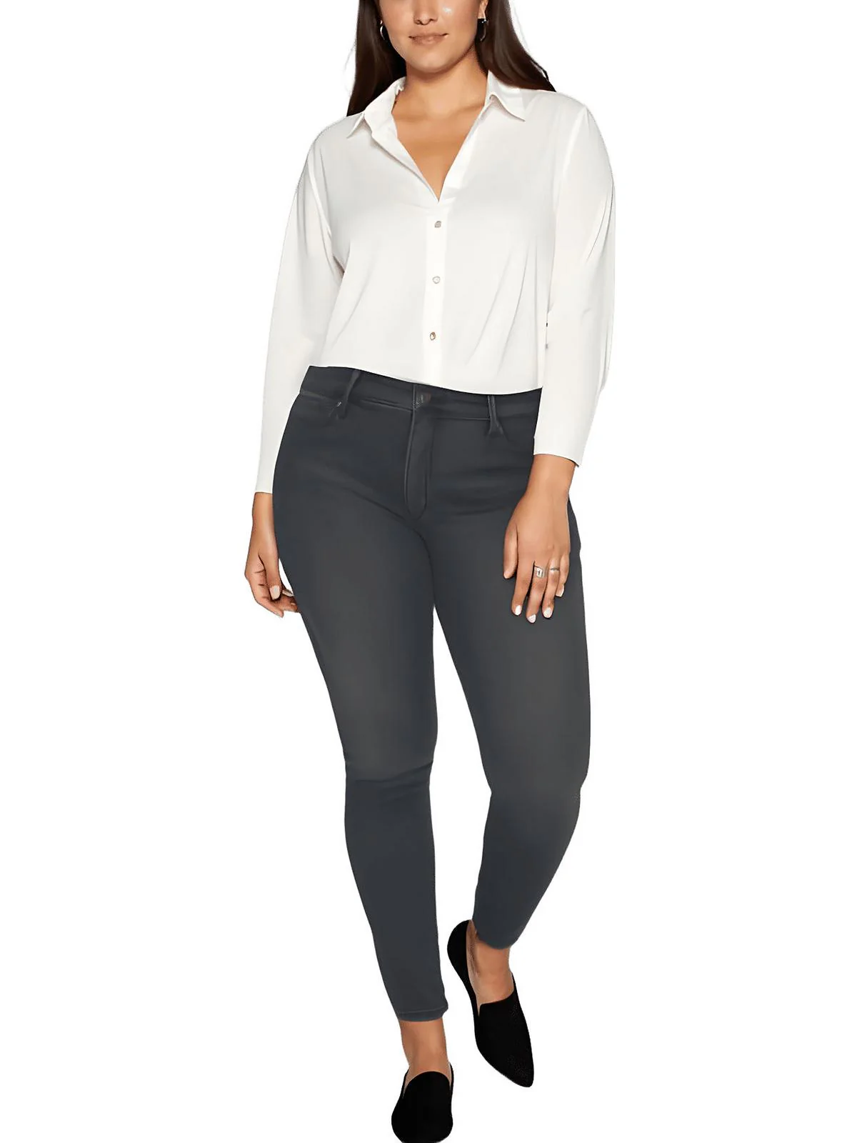 Plus Ami Womens Stretch Denim Skinny Jeans