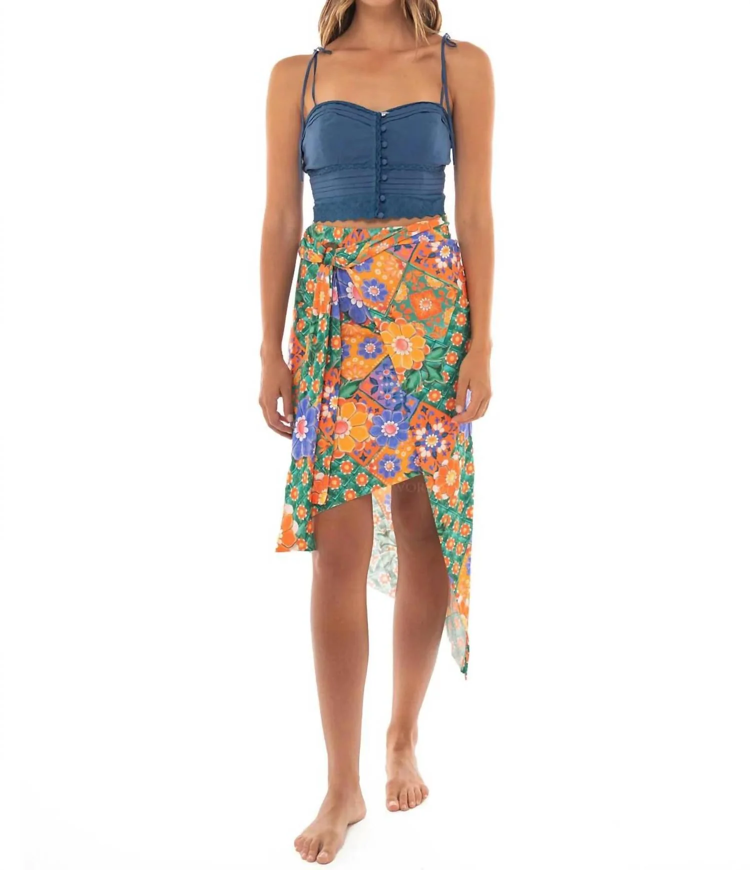 Zen Skirt In Multi-Colored