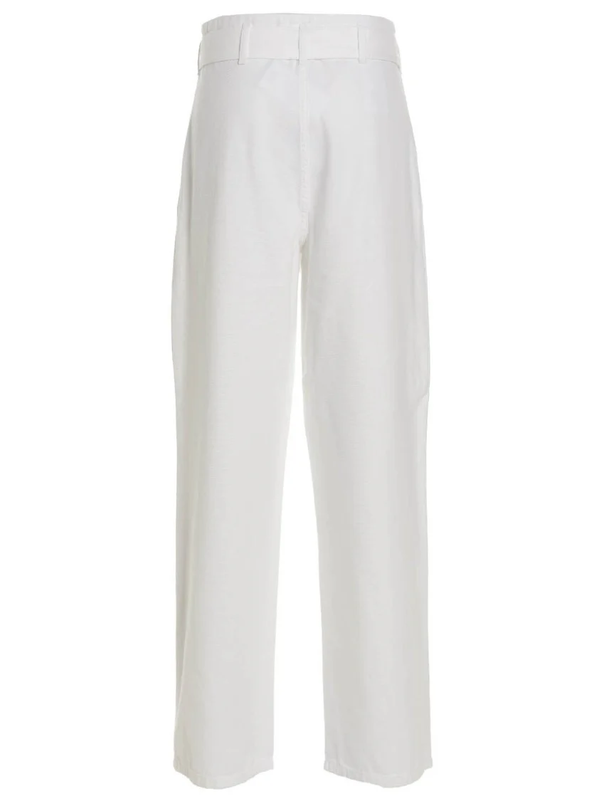 Cotton Denim Jeans With Removable Waist Belt