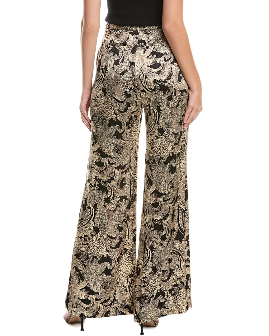 L'AGENCE Pilar Wide Leg Silk Pant