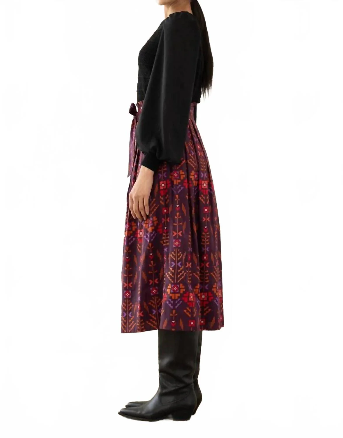 Tobias Emile Deco Skirt In Cinnamon