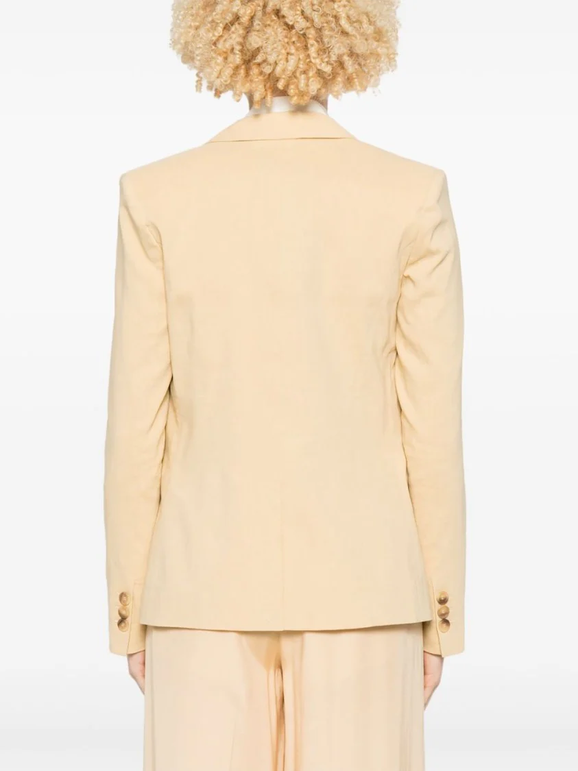 Tailored Blazer In Sherbet Yellow