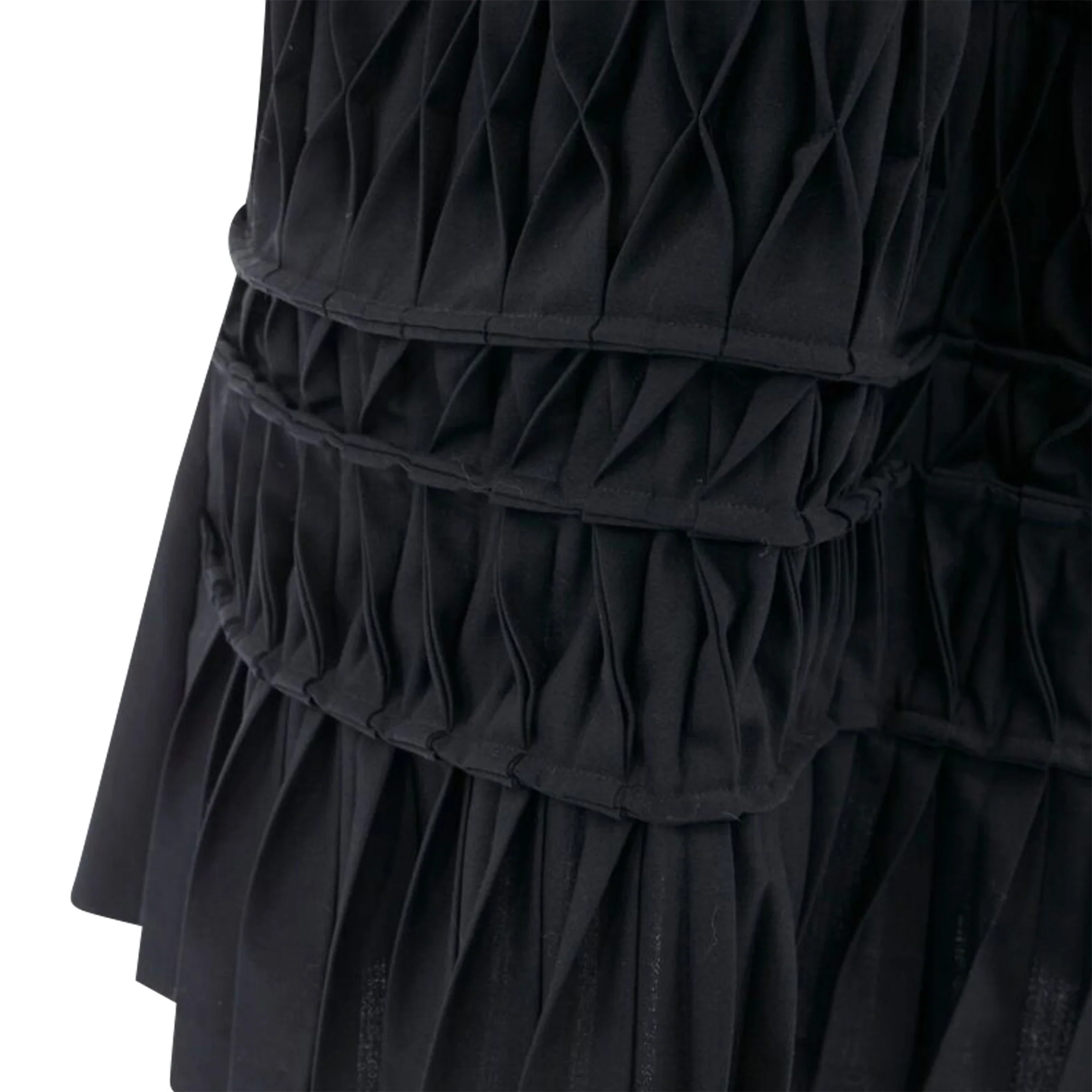 Junya Watanabe wool blend pleated wrap tie skirt