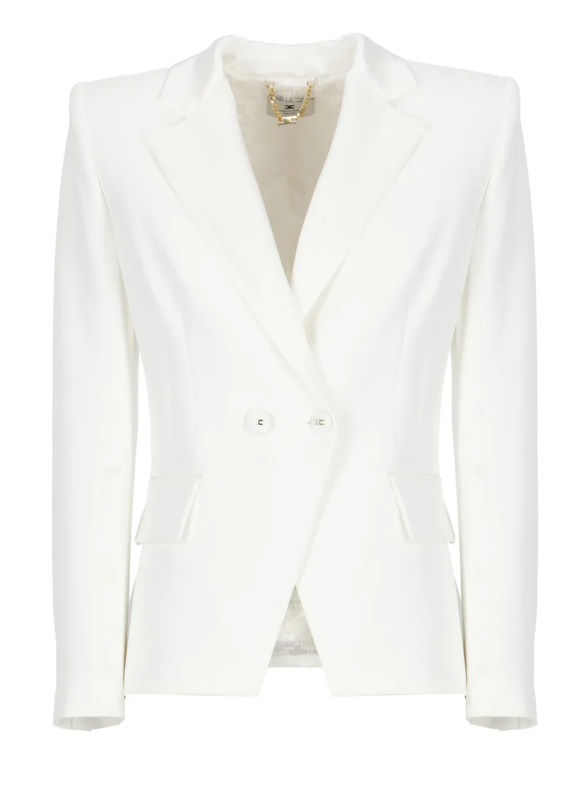 Ivory Crepe Blazer