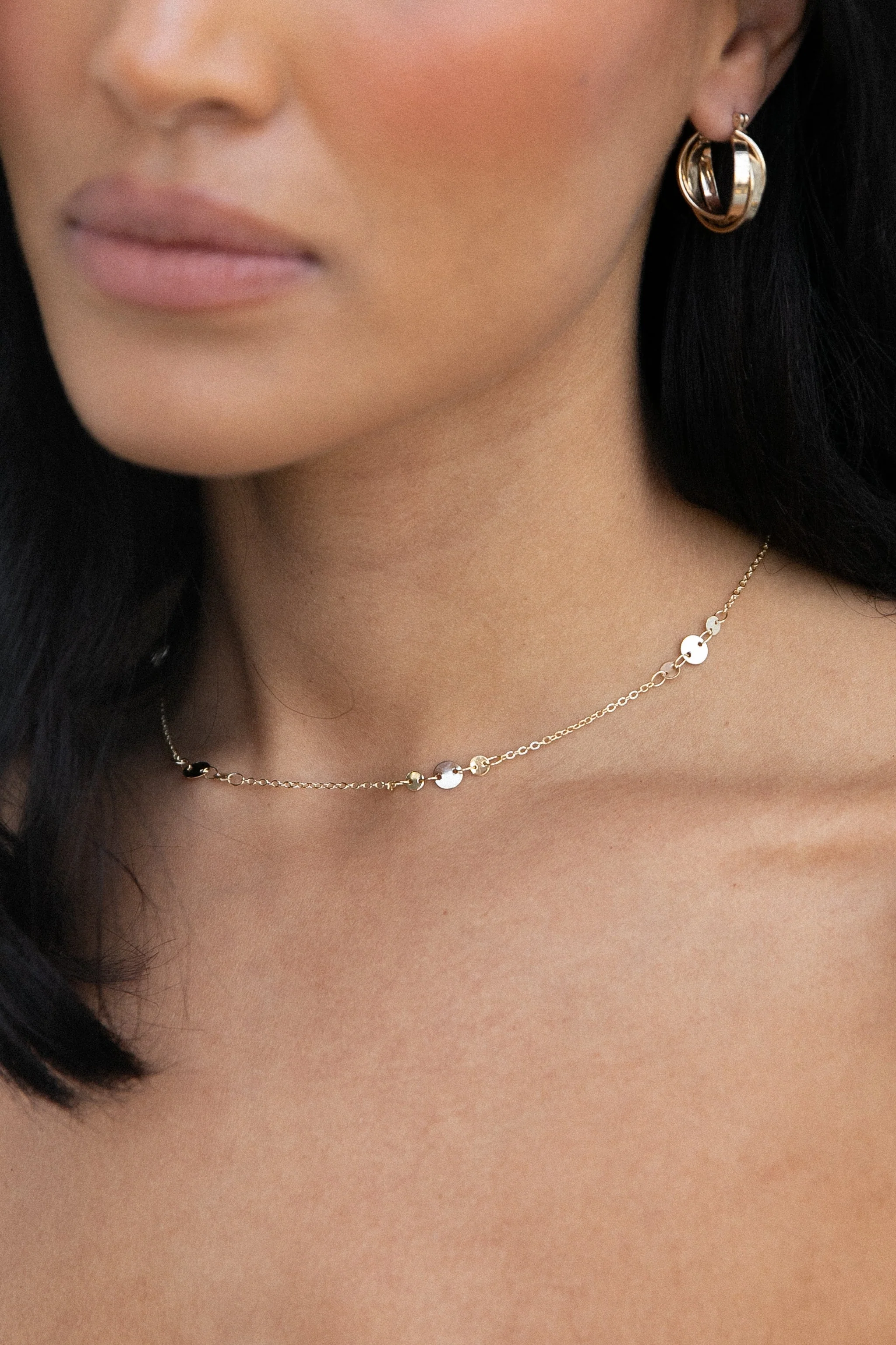 Glimmer Dainty Necklace - Gold