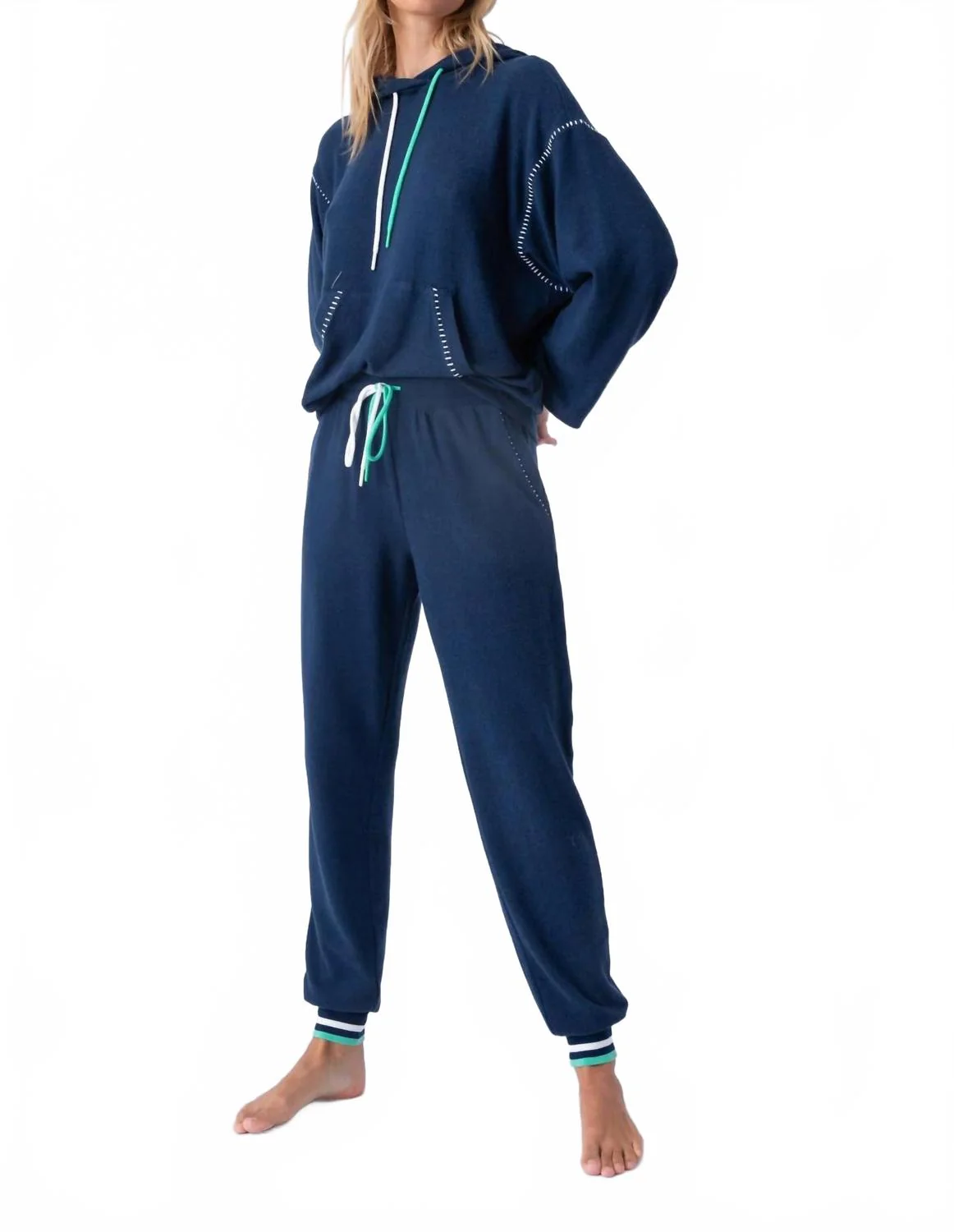 Ocean Breeze Lounge Set In Navy